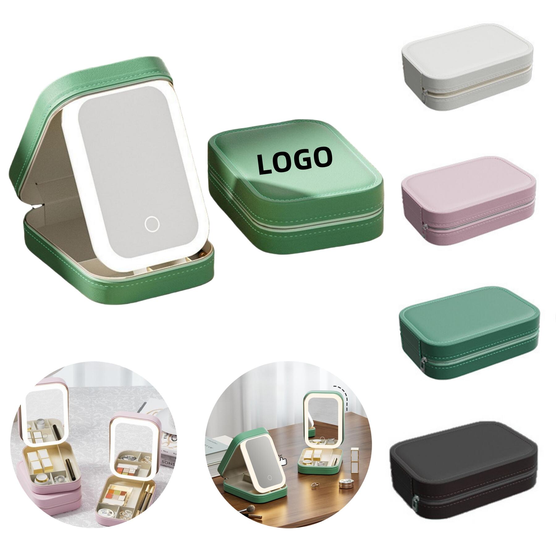 Travel Makeup Case With LED Mirror