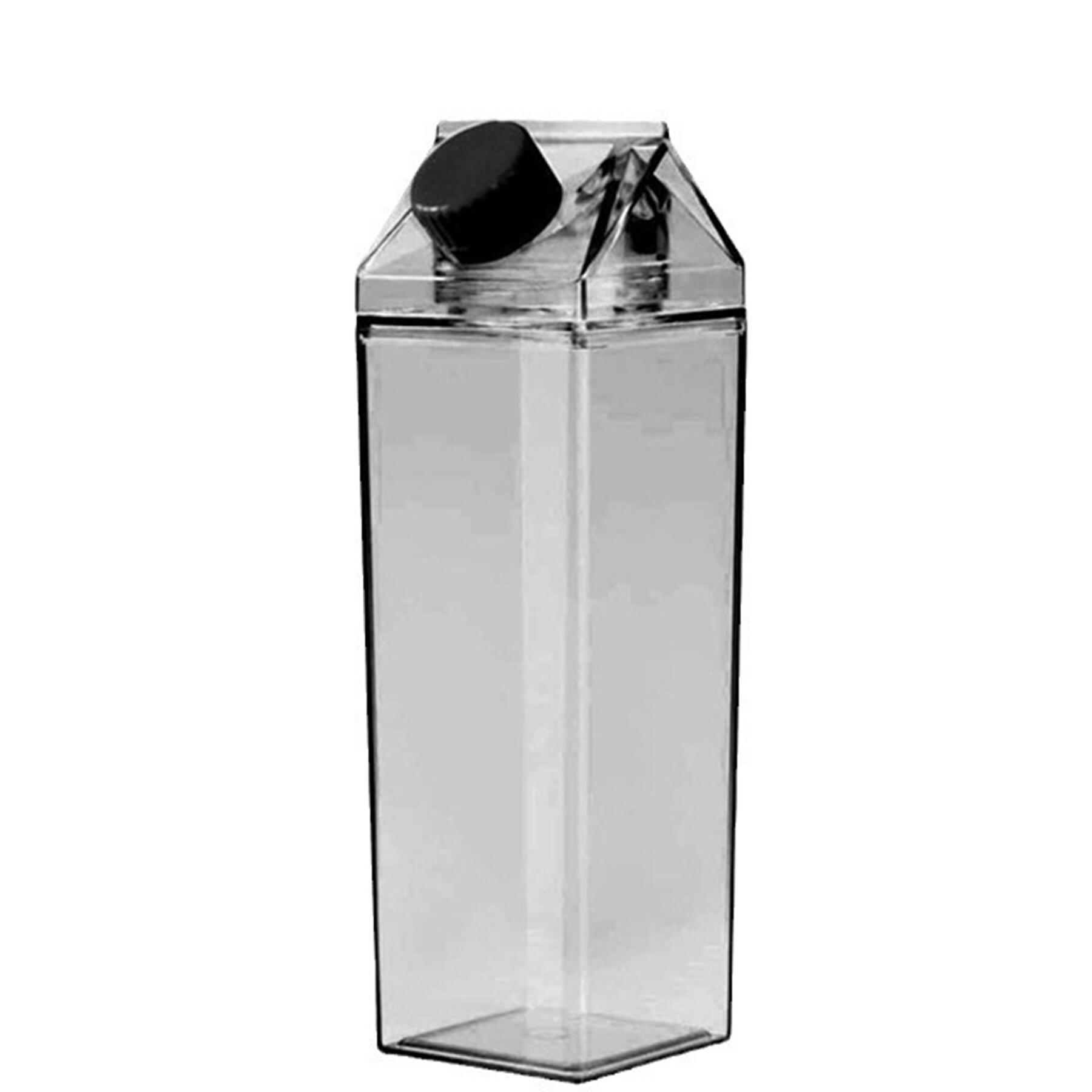 17oz Clear Plastic Square Milk Jug