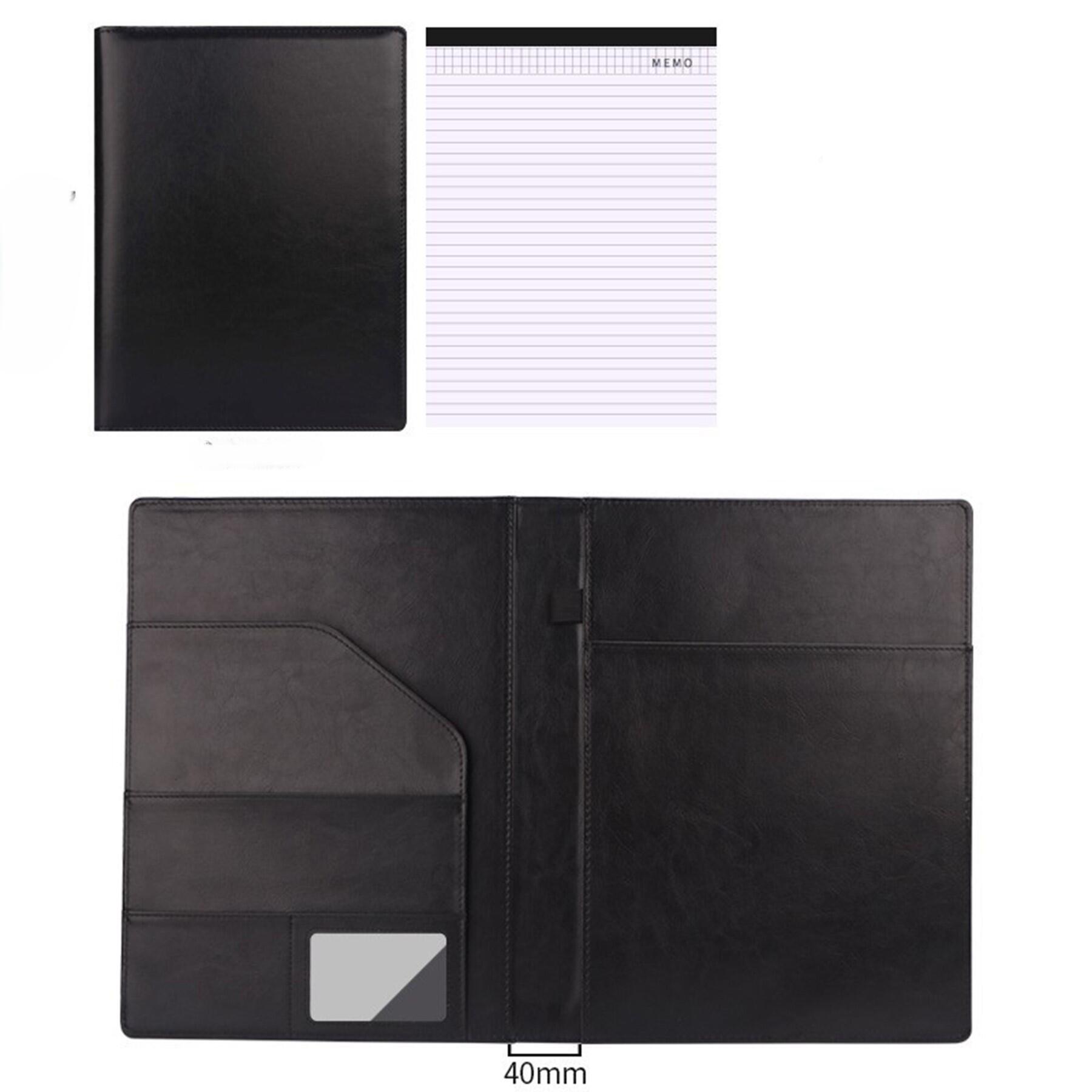 Leather Portfolio Organizer with Notepad