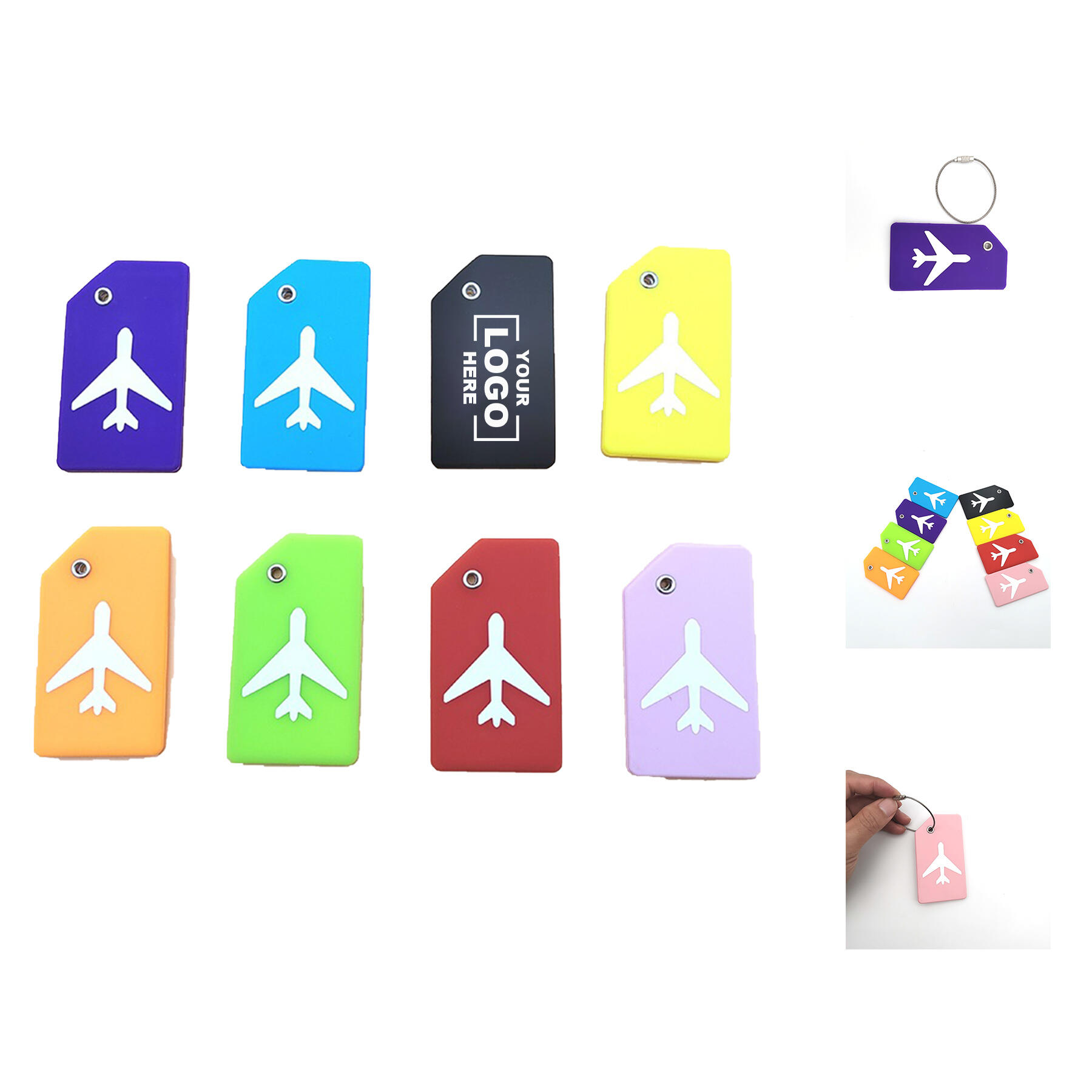 Durable Silicone Travel Bag Tag