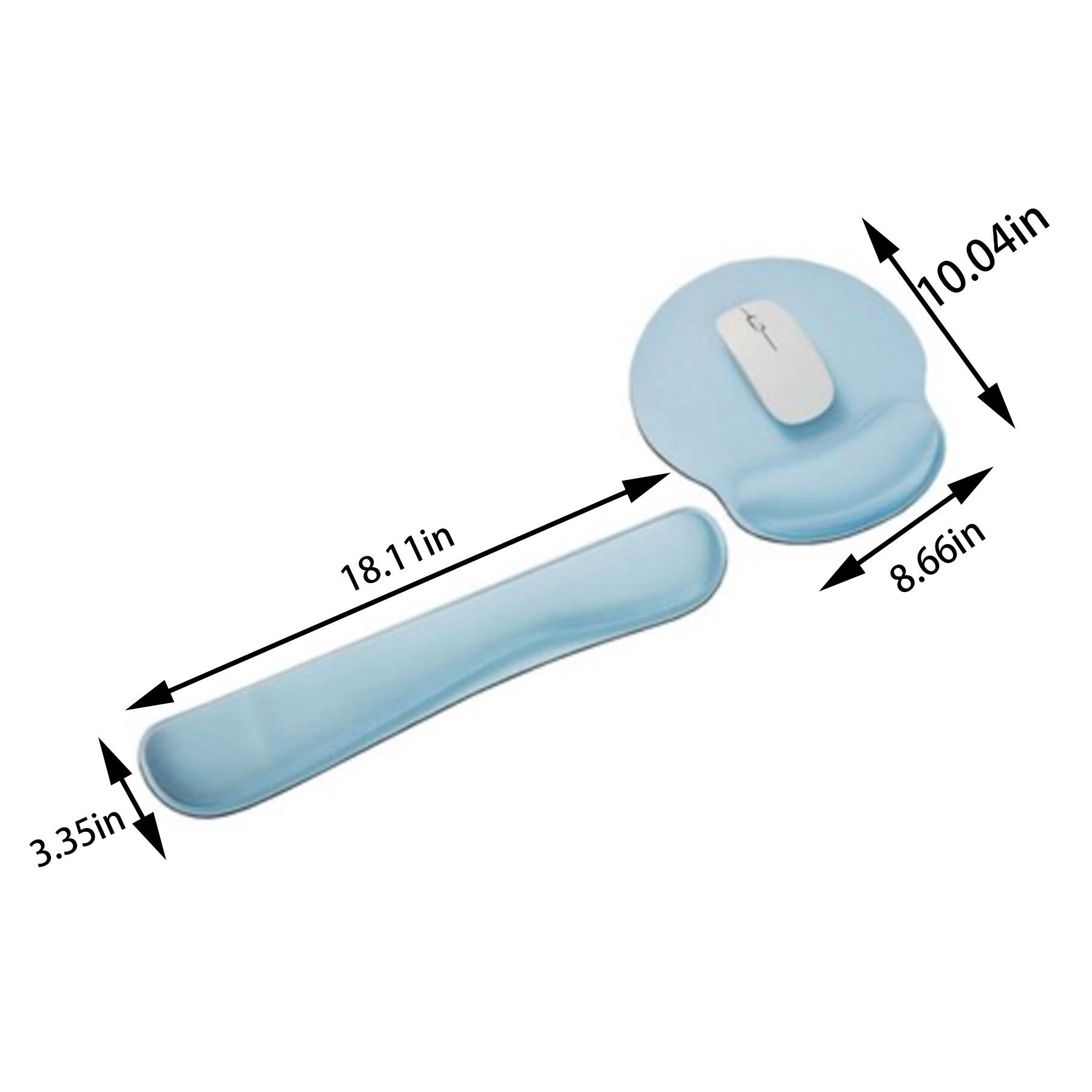 Ergonomic Mouse Pad and Keyboard Wrist Rest Set