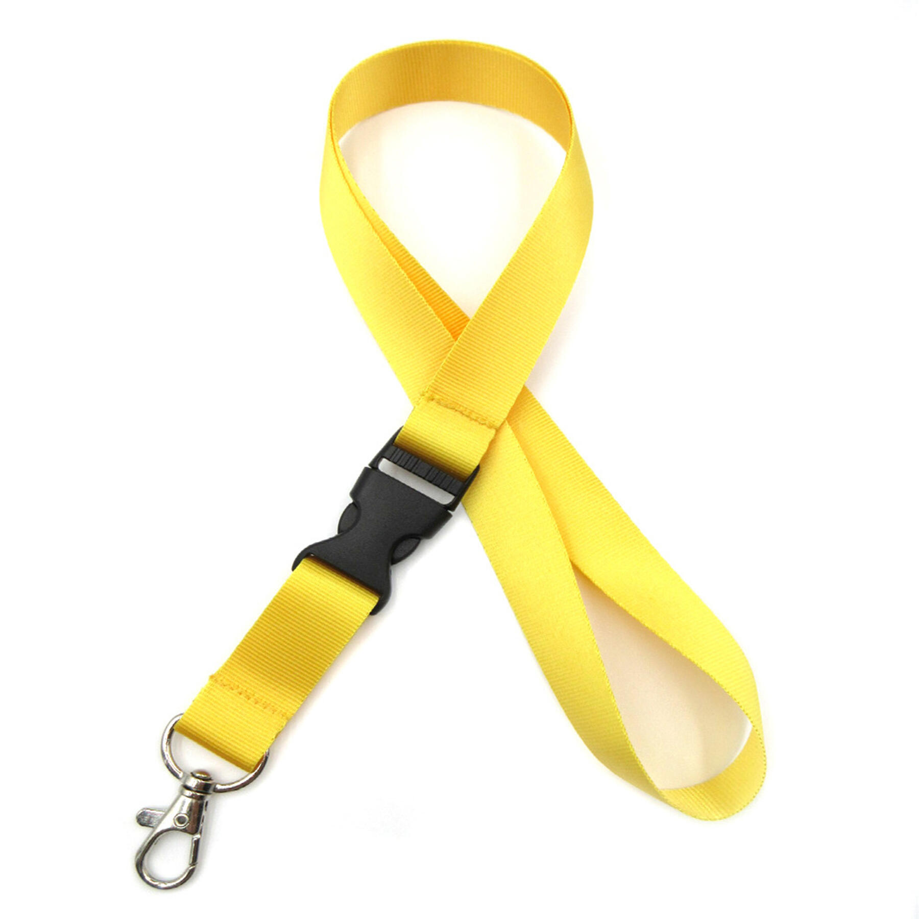 Colorful Lanyard with Lobster Claw and Plastic Buckle