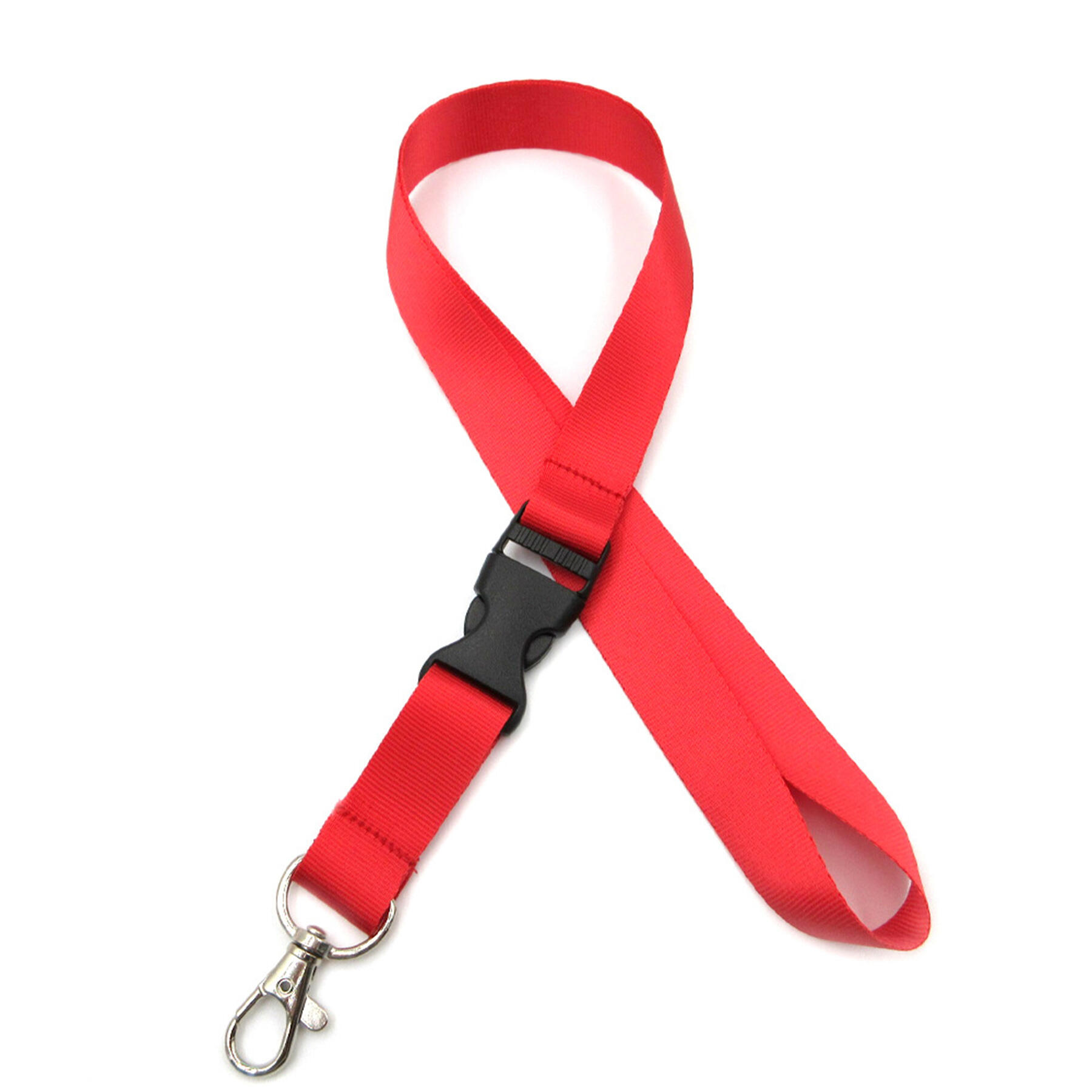 Colorful Lanyard with Lobster Claw and Plastic Buckle