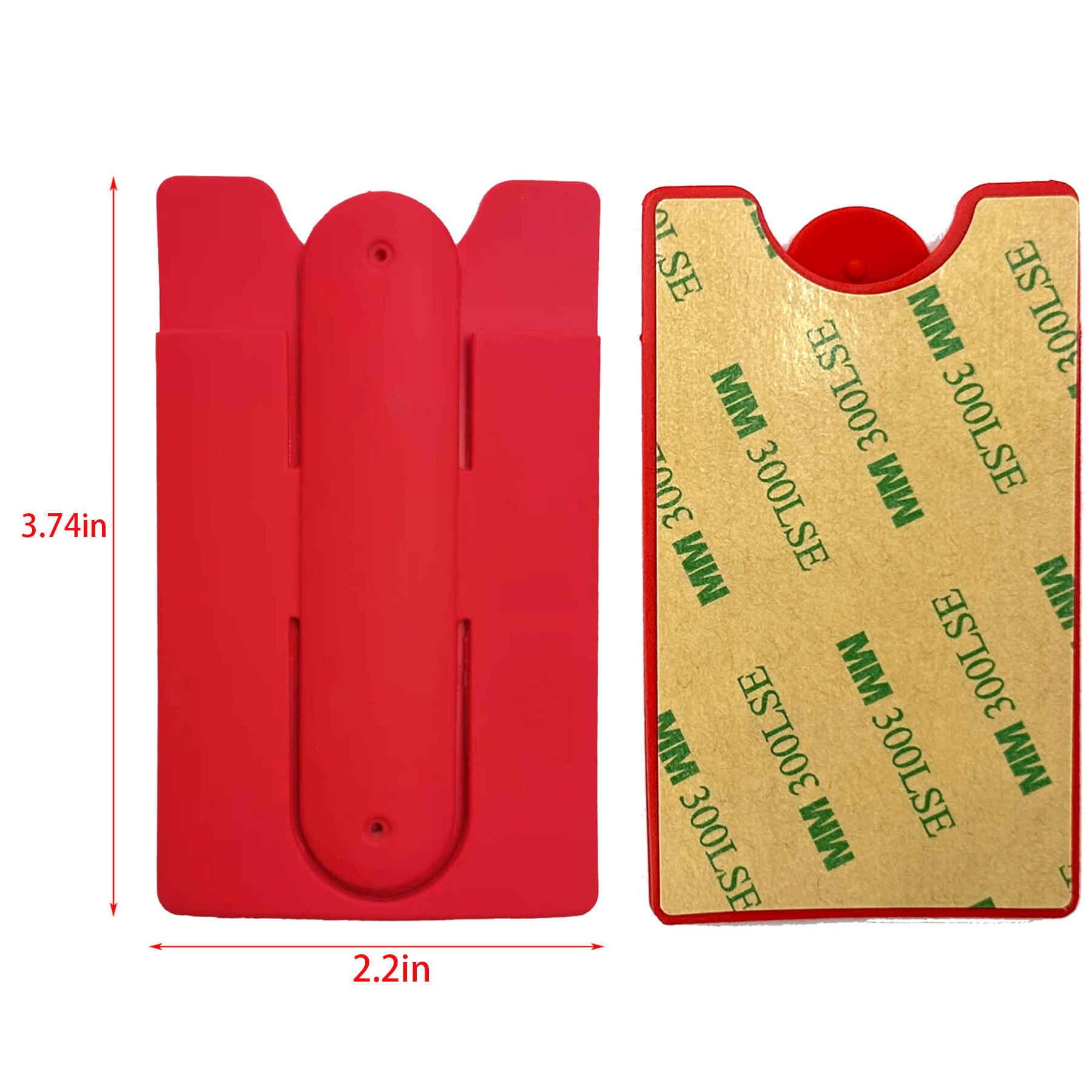 Silicone Phone Wallet with Kickstand