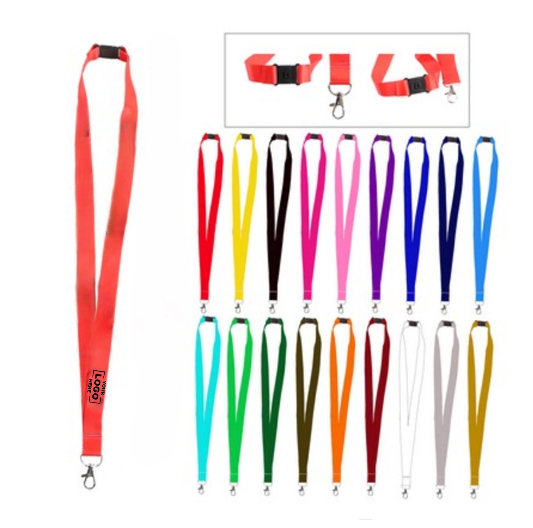 Colorful Lanyard with Lobster Claw and Safety Breakaway