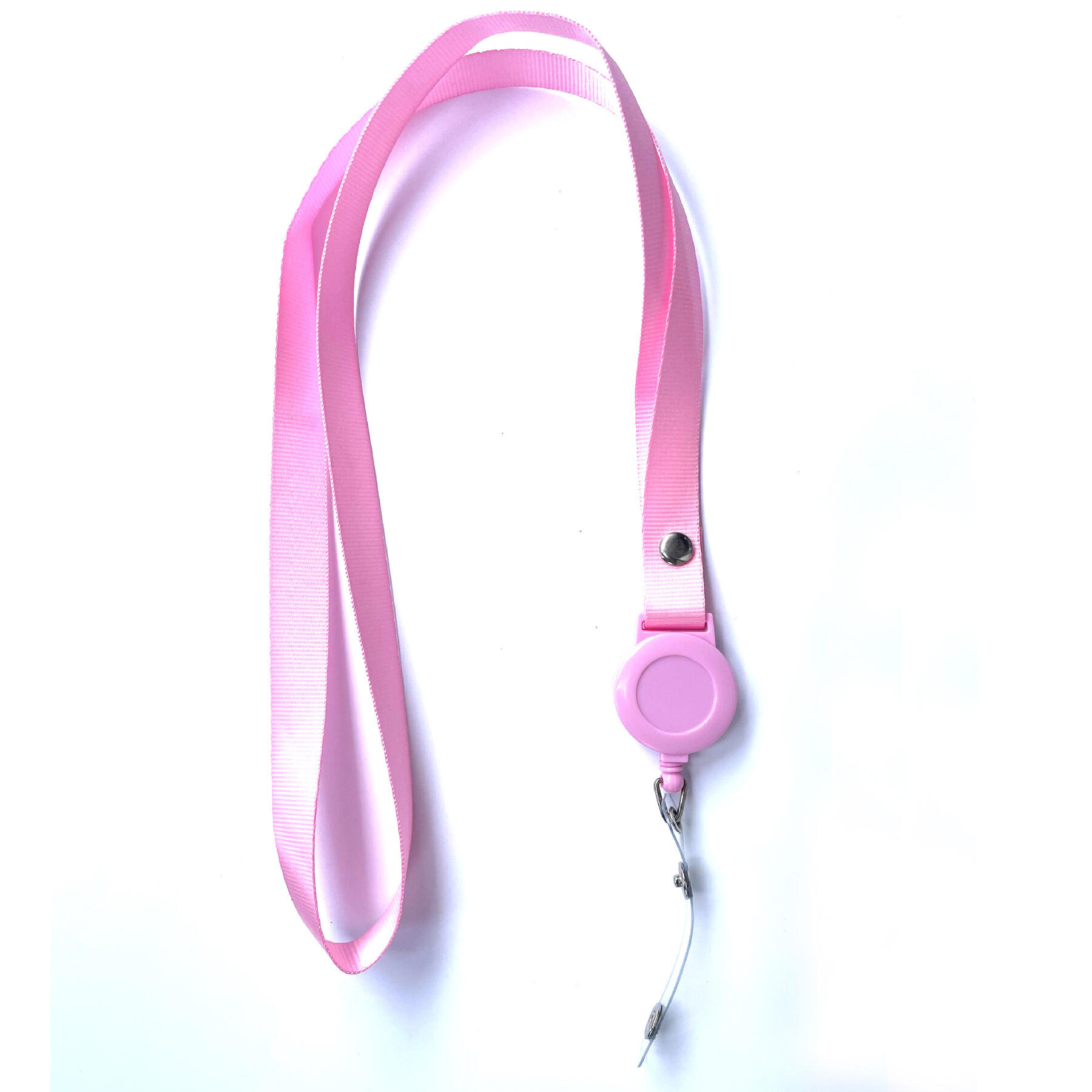 Color Lanyard with Clamshell and Bulldog Clip