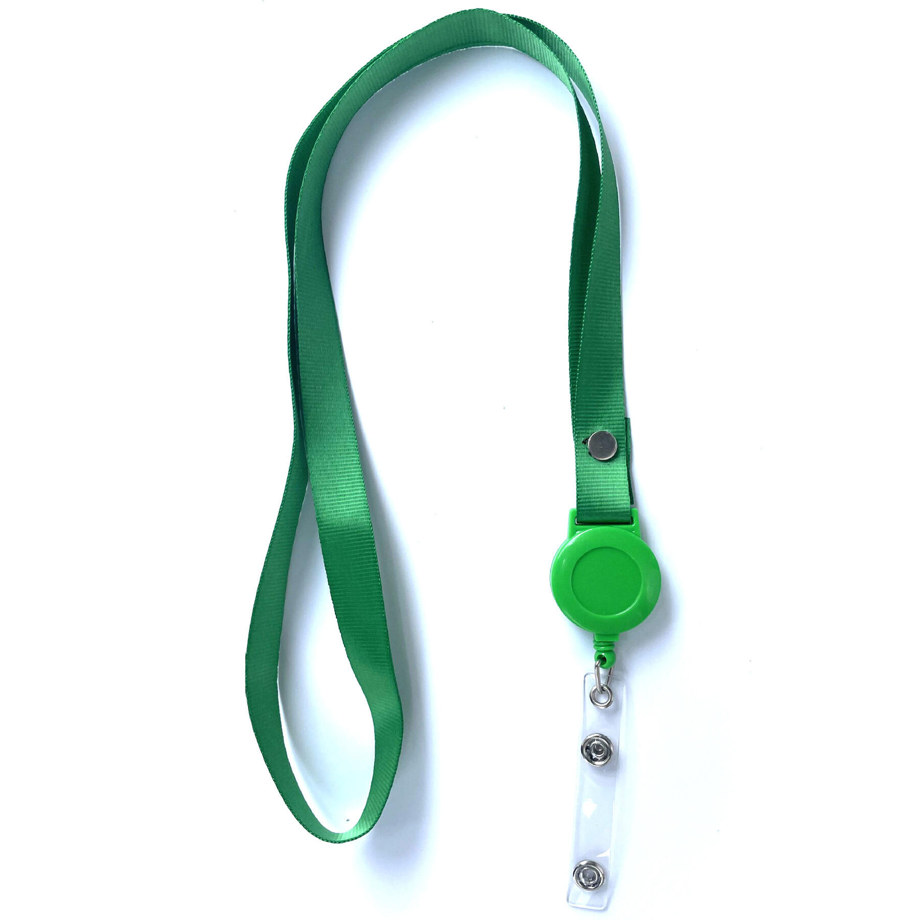 Color Lanyard with Clamshell and Bulldog Clip