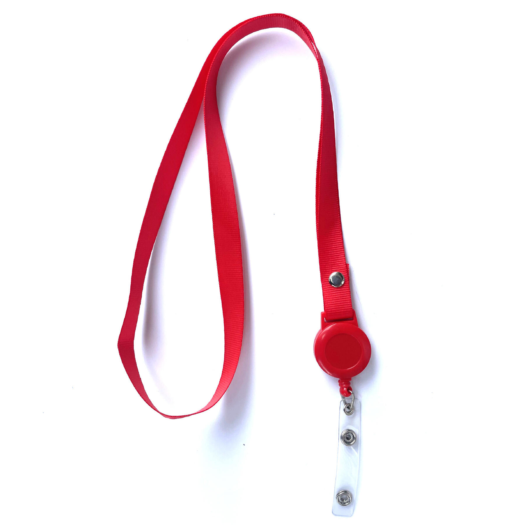 Color Lanyard with Clamshell and Bulldog Clip