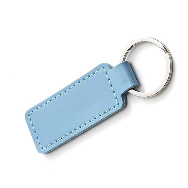 Leather Keychain Key Ring Clip