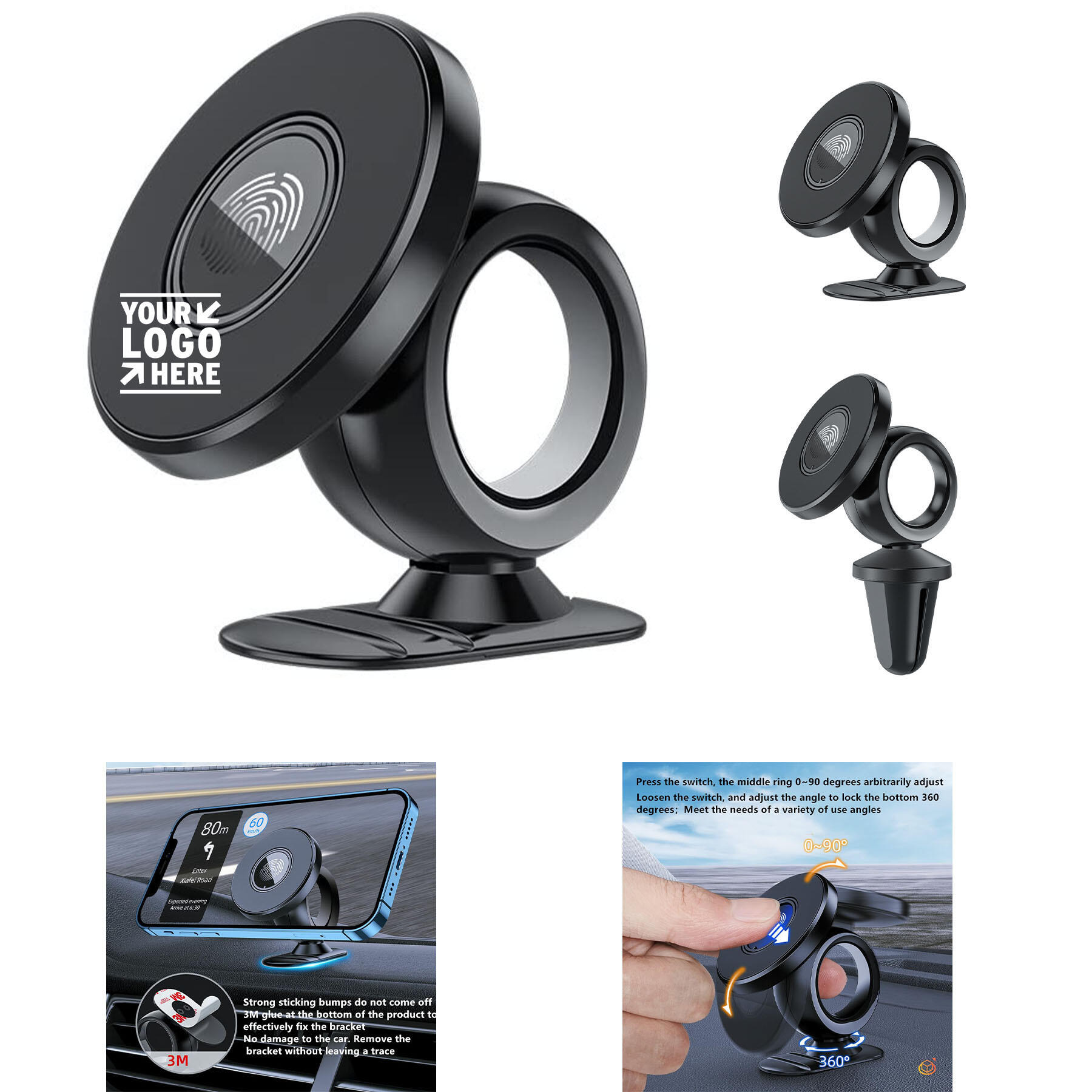 Magnetic Phone Holder for Car Dashboard