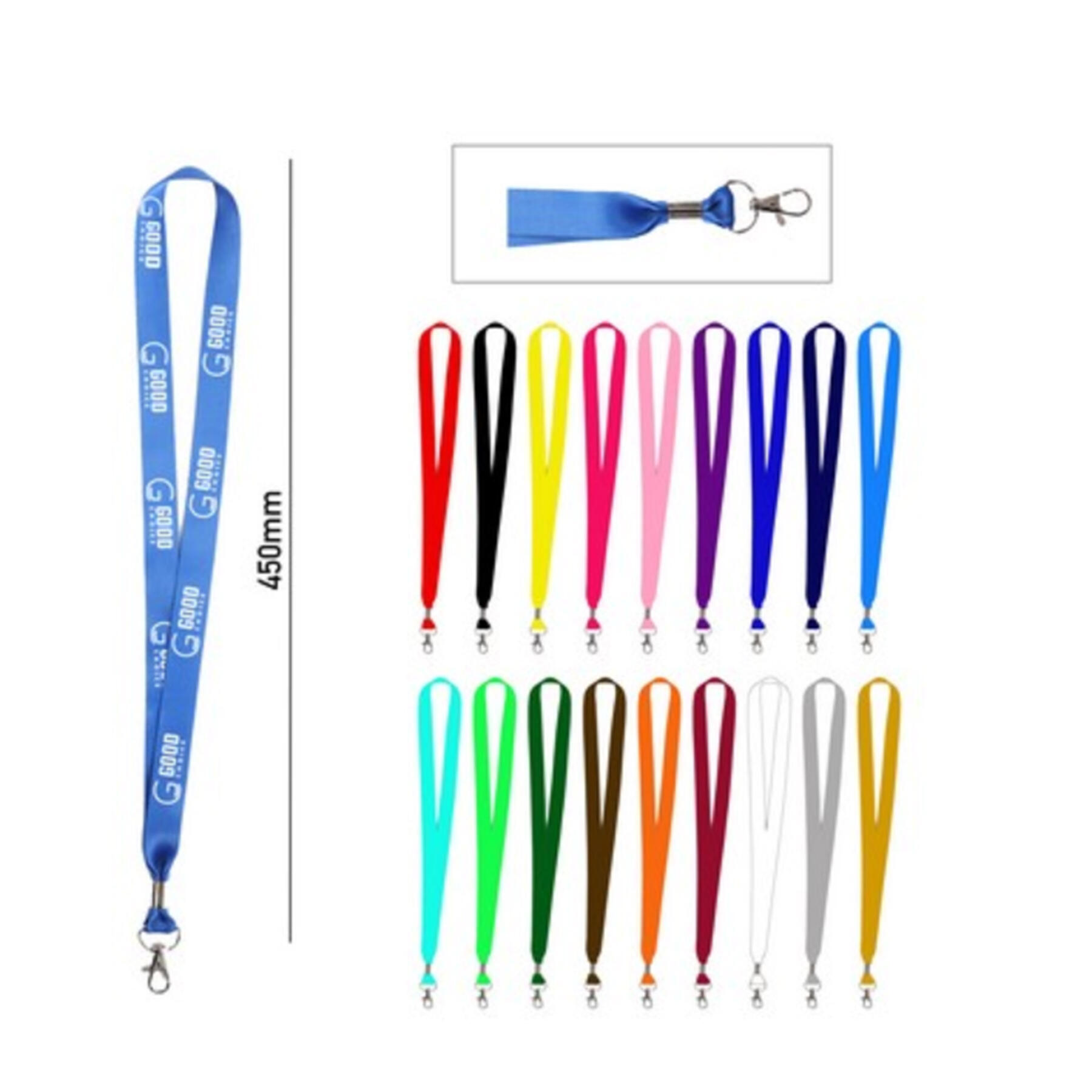 Colorful Lanyard with Lobster Claw Clip