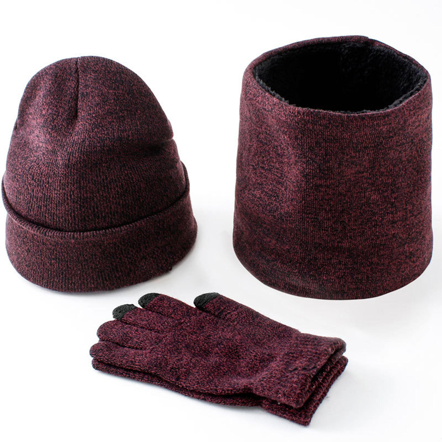 Winter Hat Scarf Gloves Set