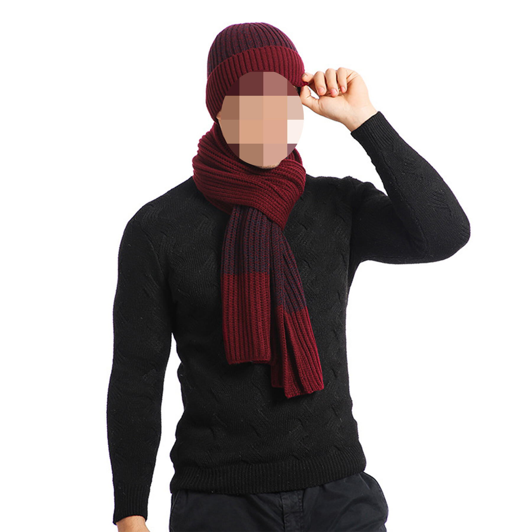 Winter Beanie Scarf Gloves Set for Men and Women