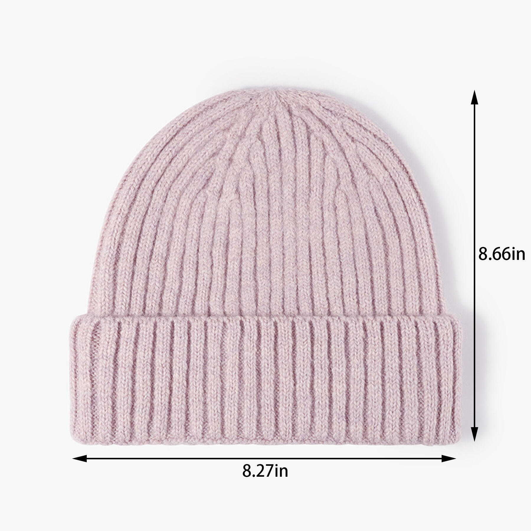 Cuffed Knit Beanie Hat