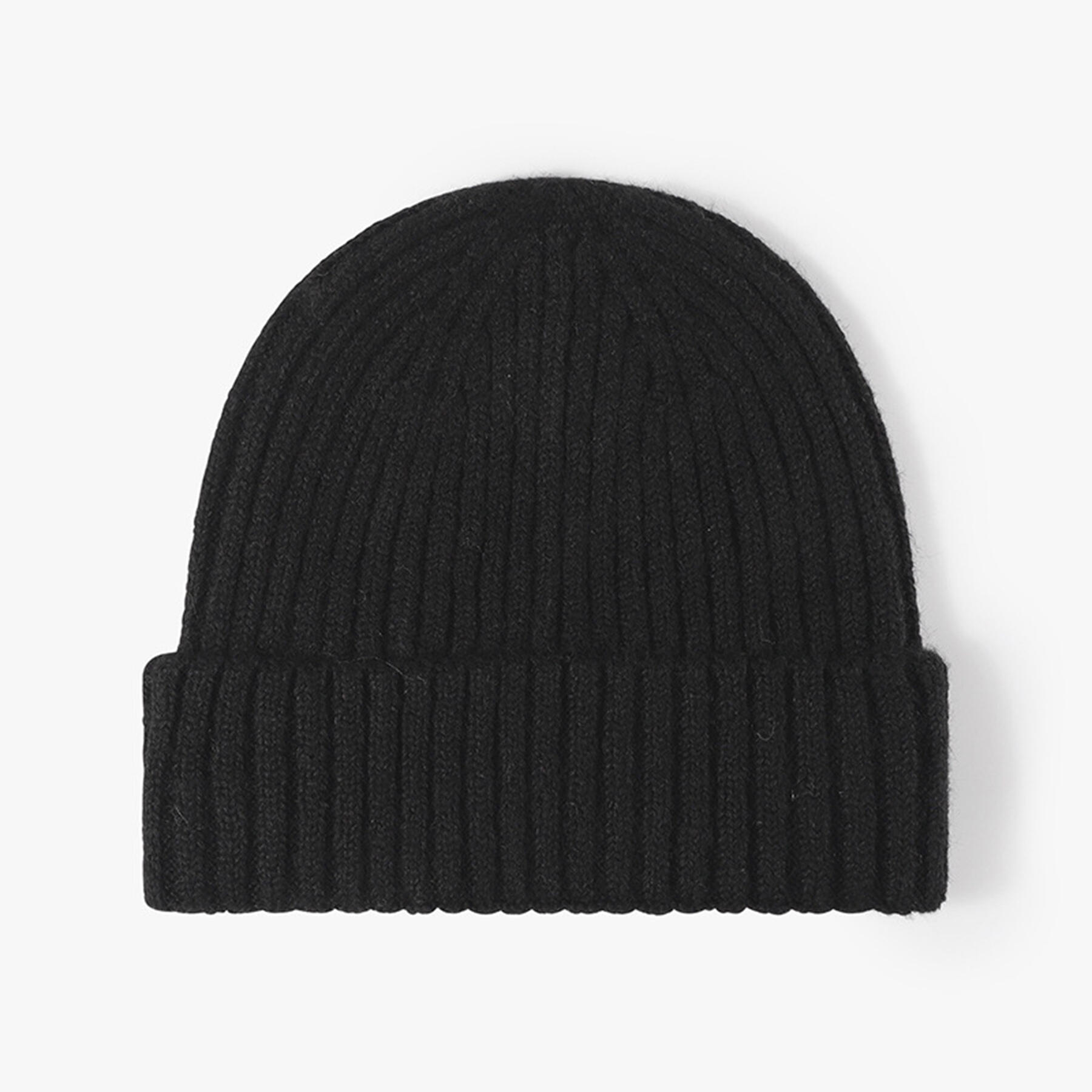 Cuffed Knit Beanie Hat