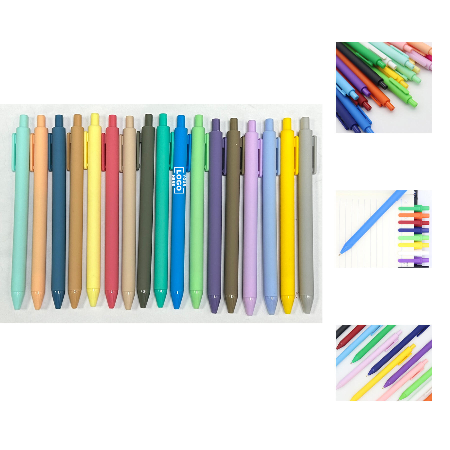 Retractable Soft Touch Gel Ink Pens Set