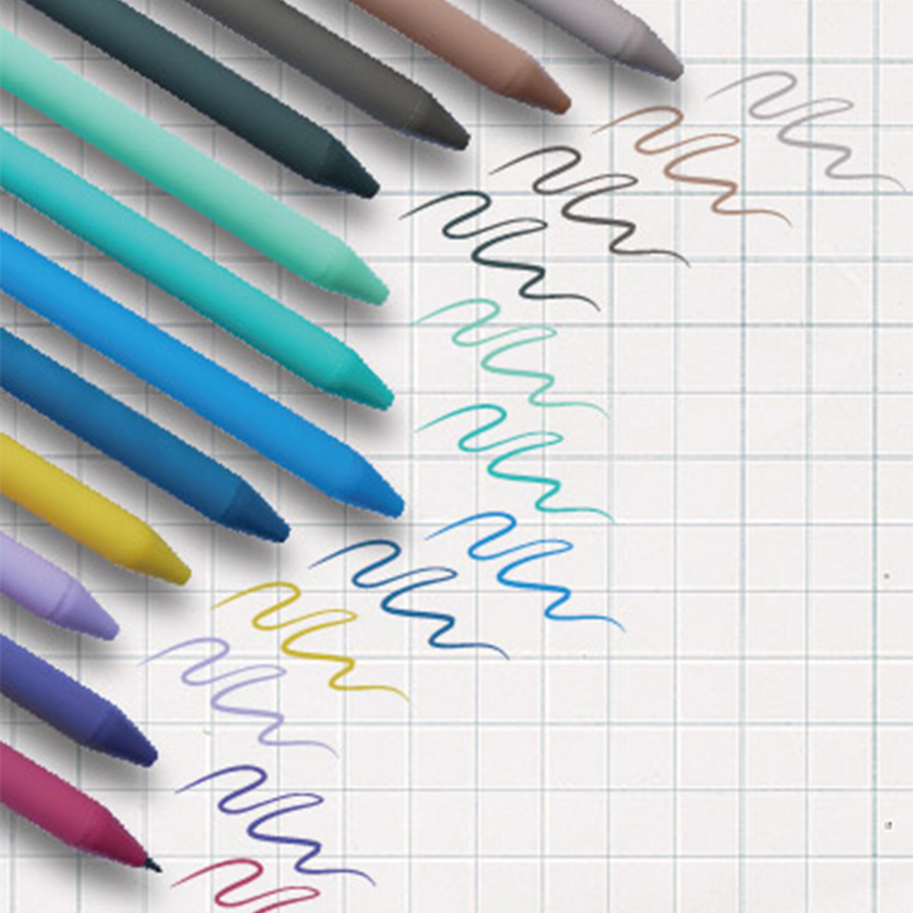 Retractable Soft Touch Gel Ink Pens Set