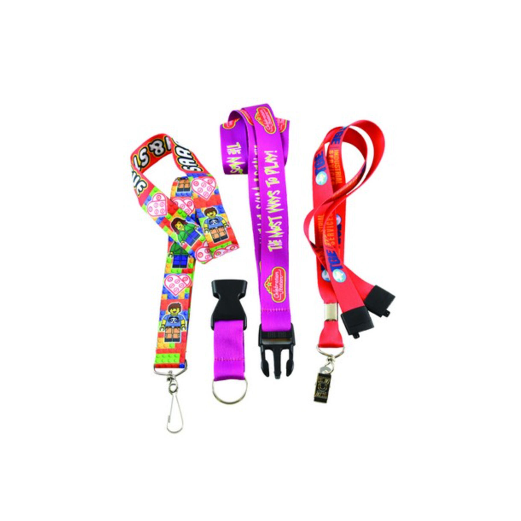 3/4 Inch Custom Dye Sublimation Lanyards