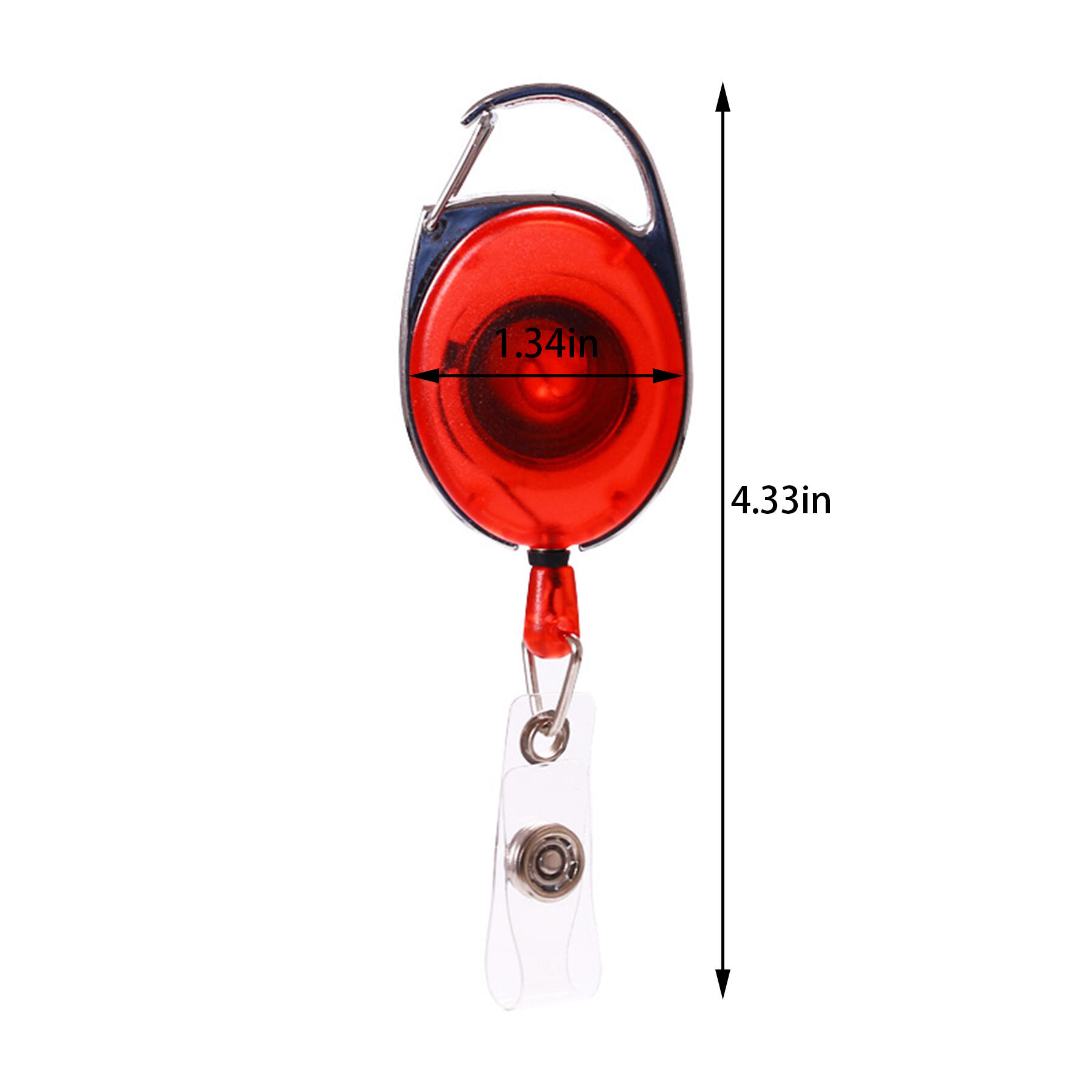 Carabiner Badge Holder Clip