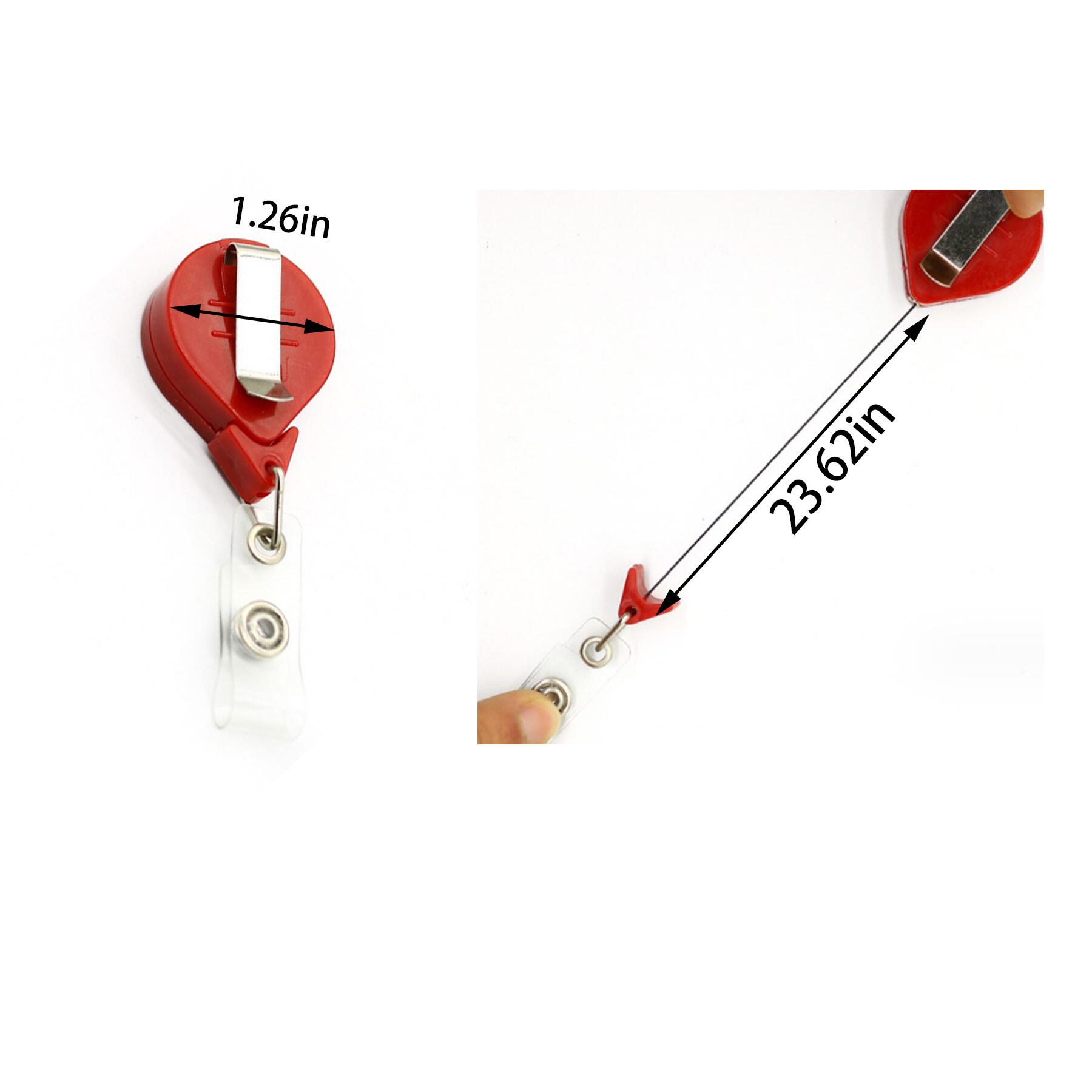 Retractable Badge Holder with Belt Clip
