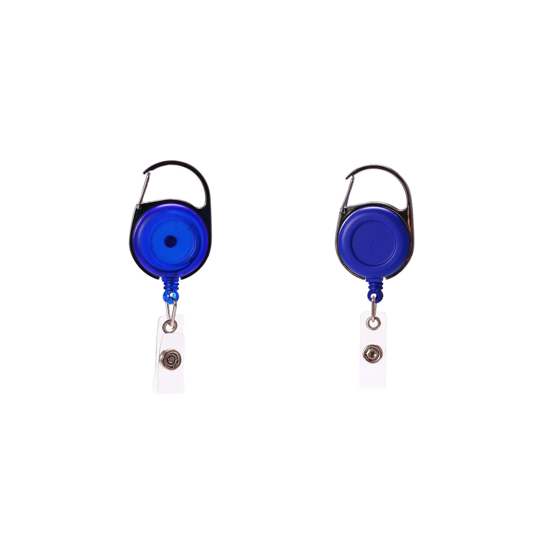 Clear Round Badge Reel with Swivel Clip
