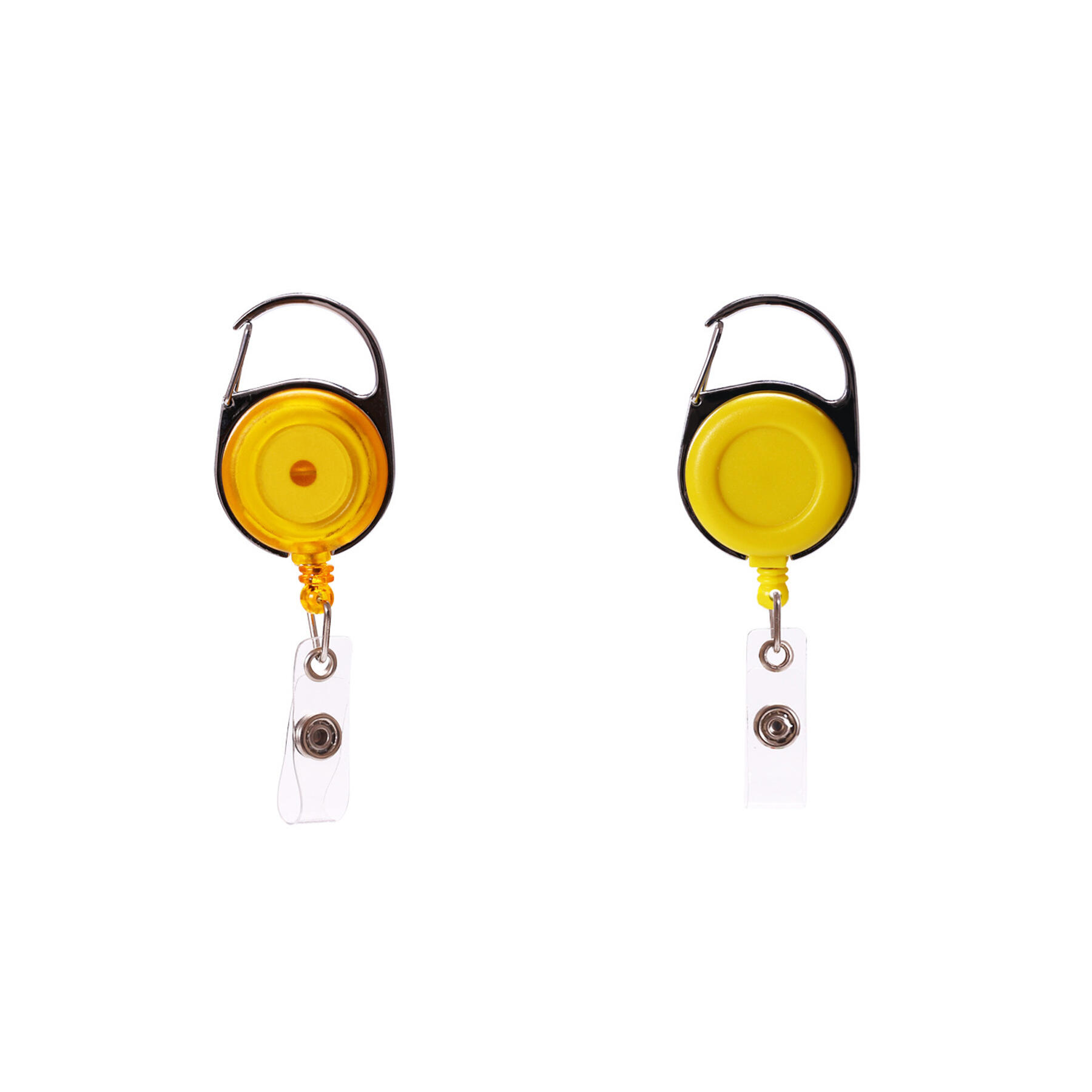 Clear Round Badge Reel with Swivel Clip