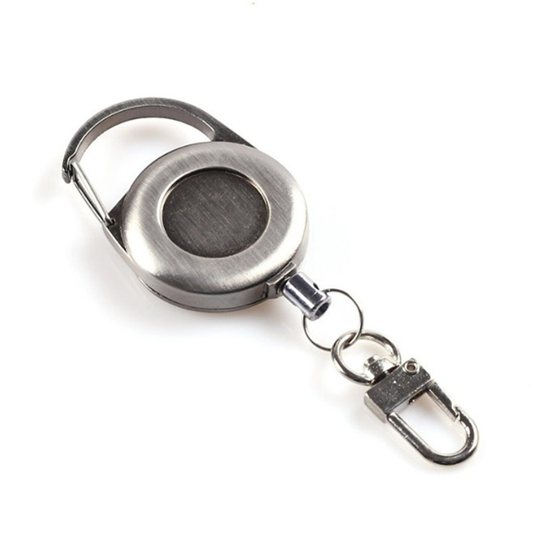 Durable Zinc Alloy Carabiner Badge Holder with Lobster Clasp