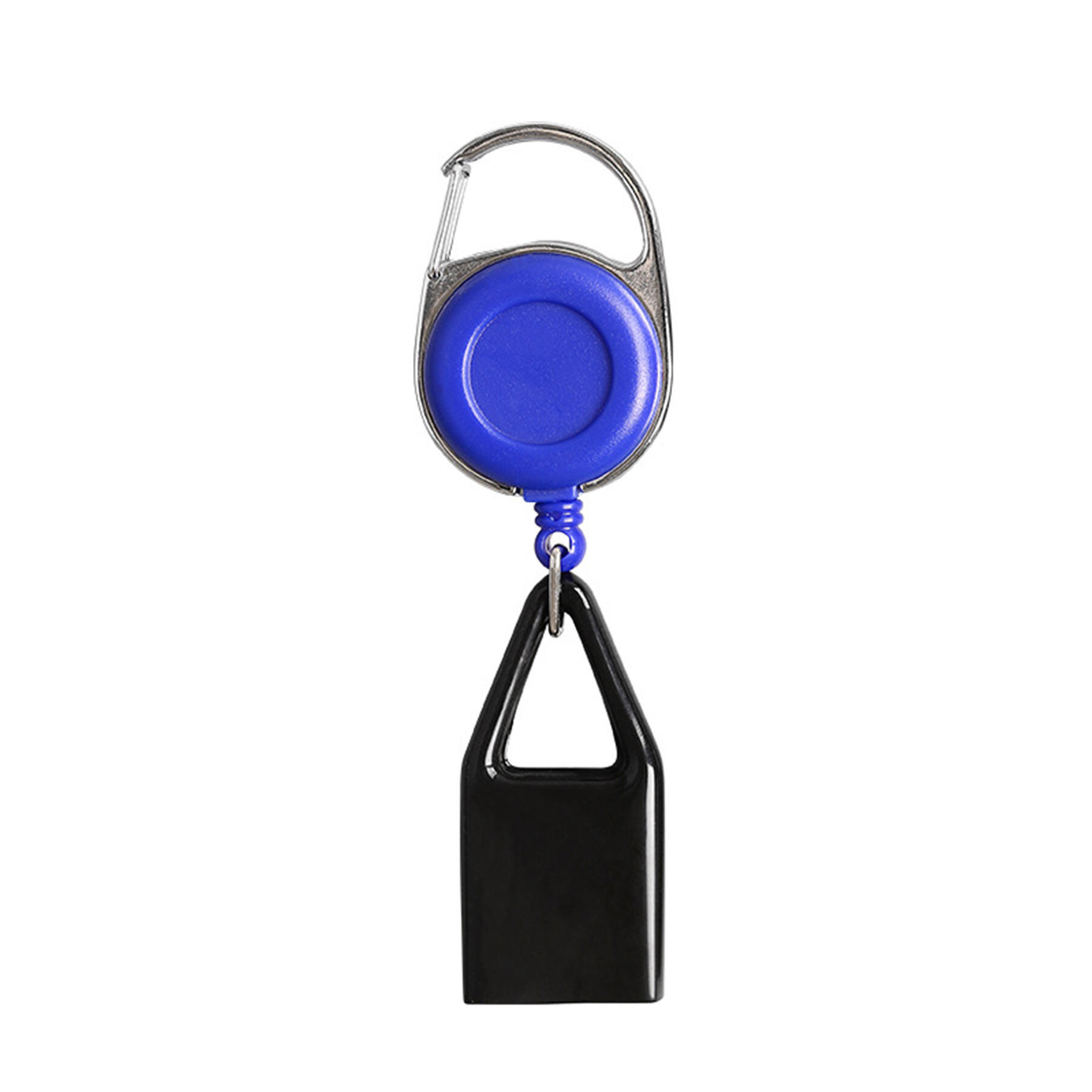 Round Carabiner Badge Reel with Belt Clip Pen Holder