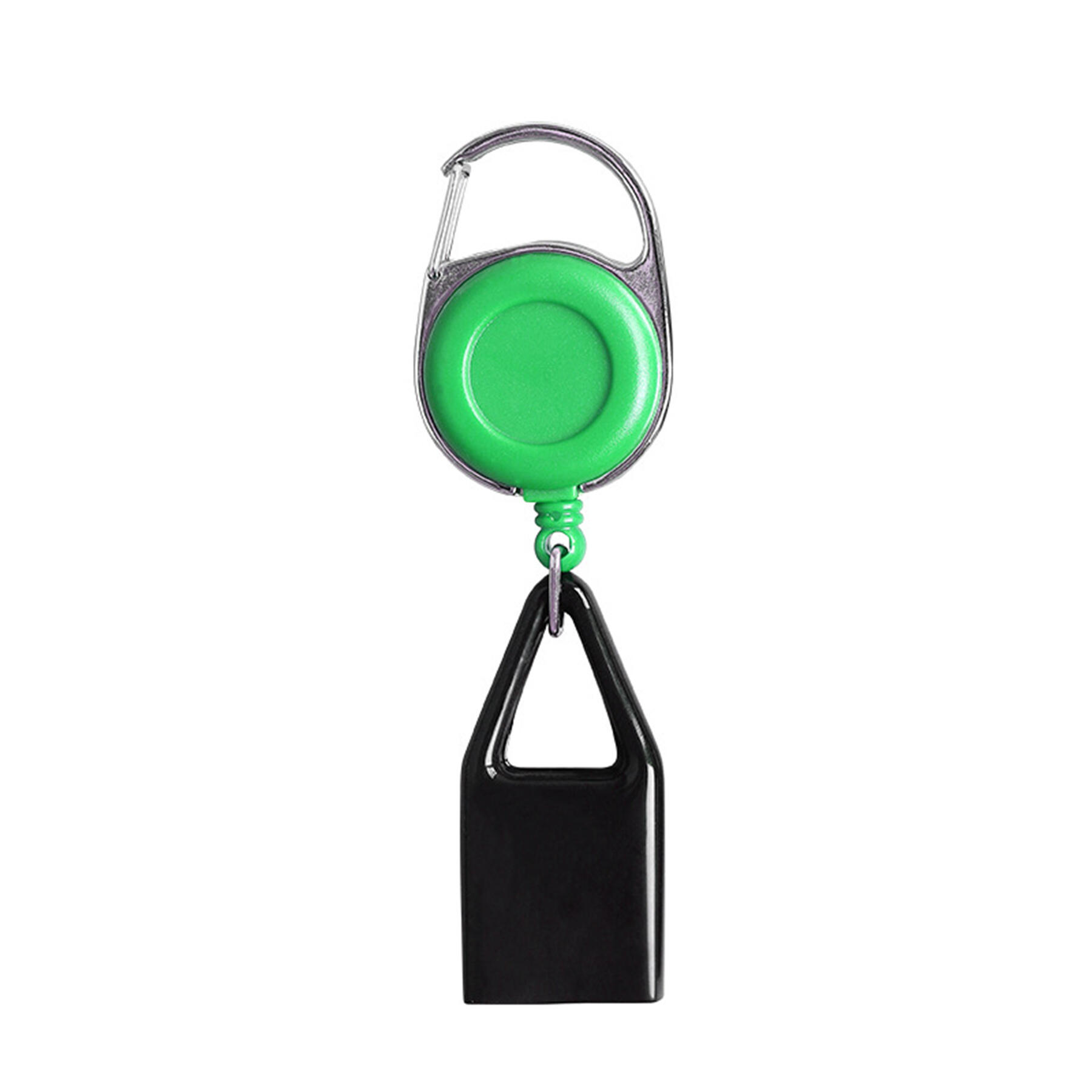 Round Carabiner Badge Reel with Belt Clip Pen Holder