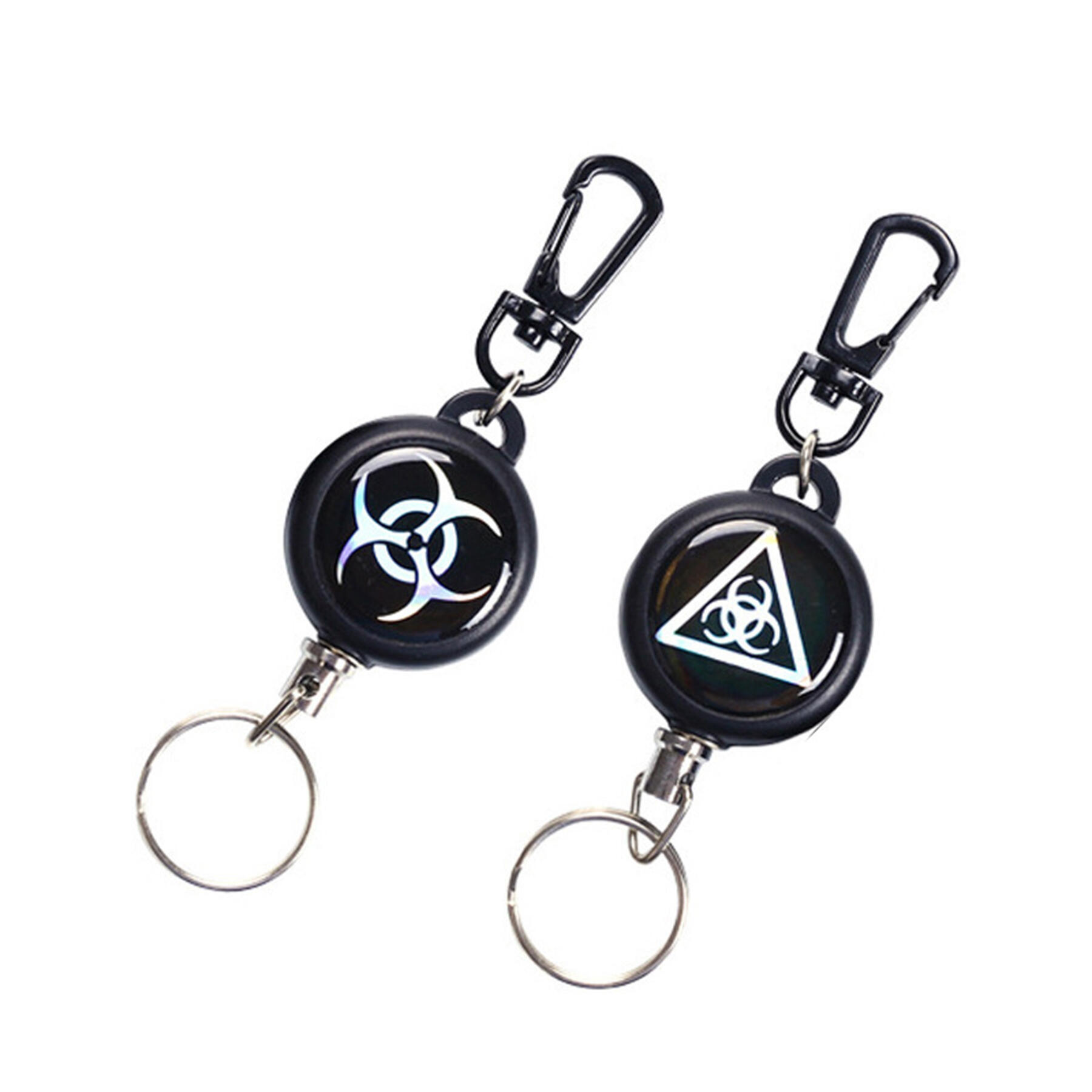 Carabiner Badge Holder with Keyring for Outdoors
