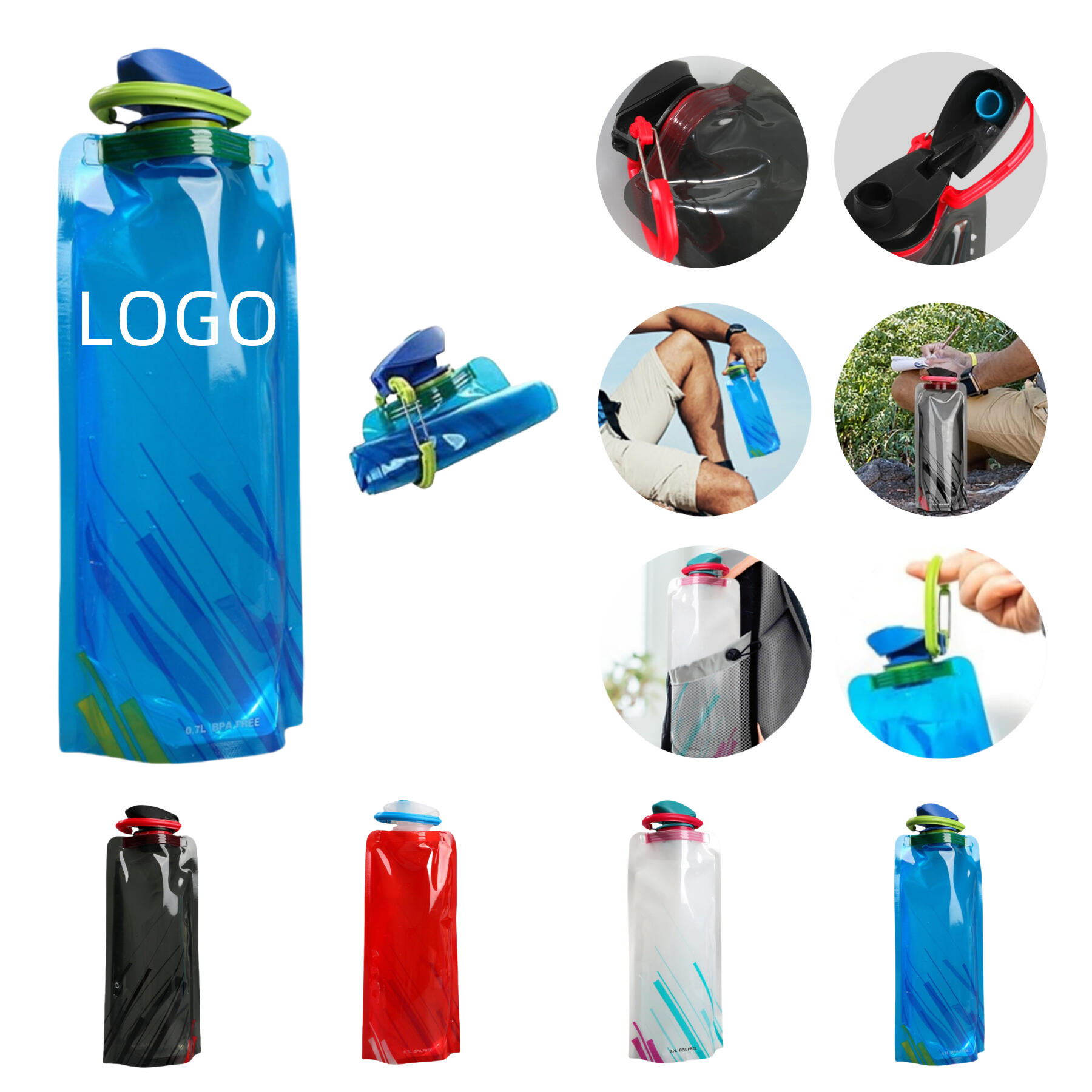 24OZ Foldable Water Bottle