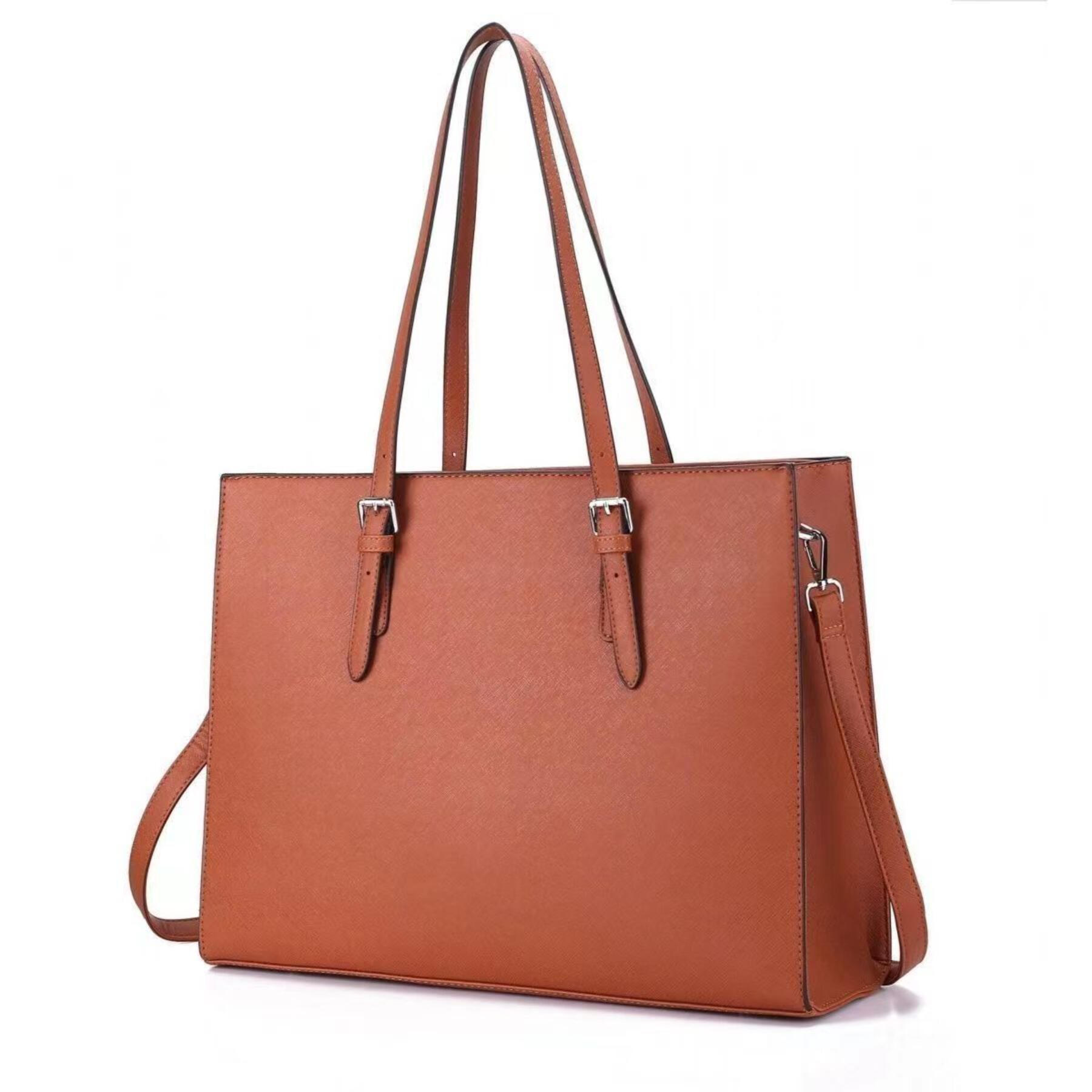 Waterproof Leather Laptop Tote