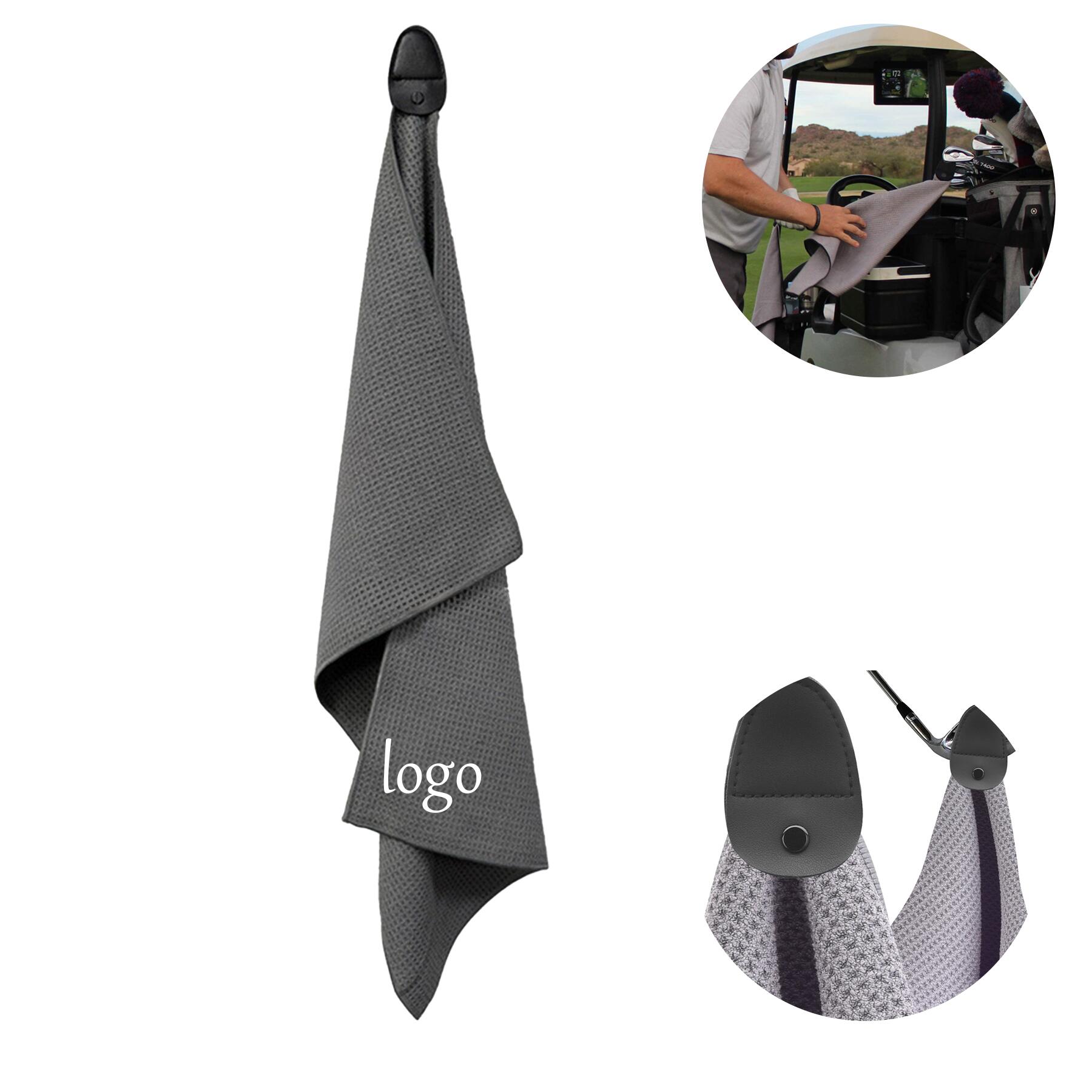 Magnetic Golf Towel Waffle Pattern