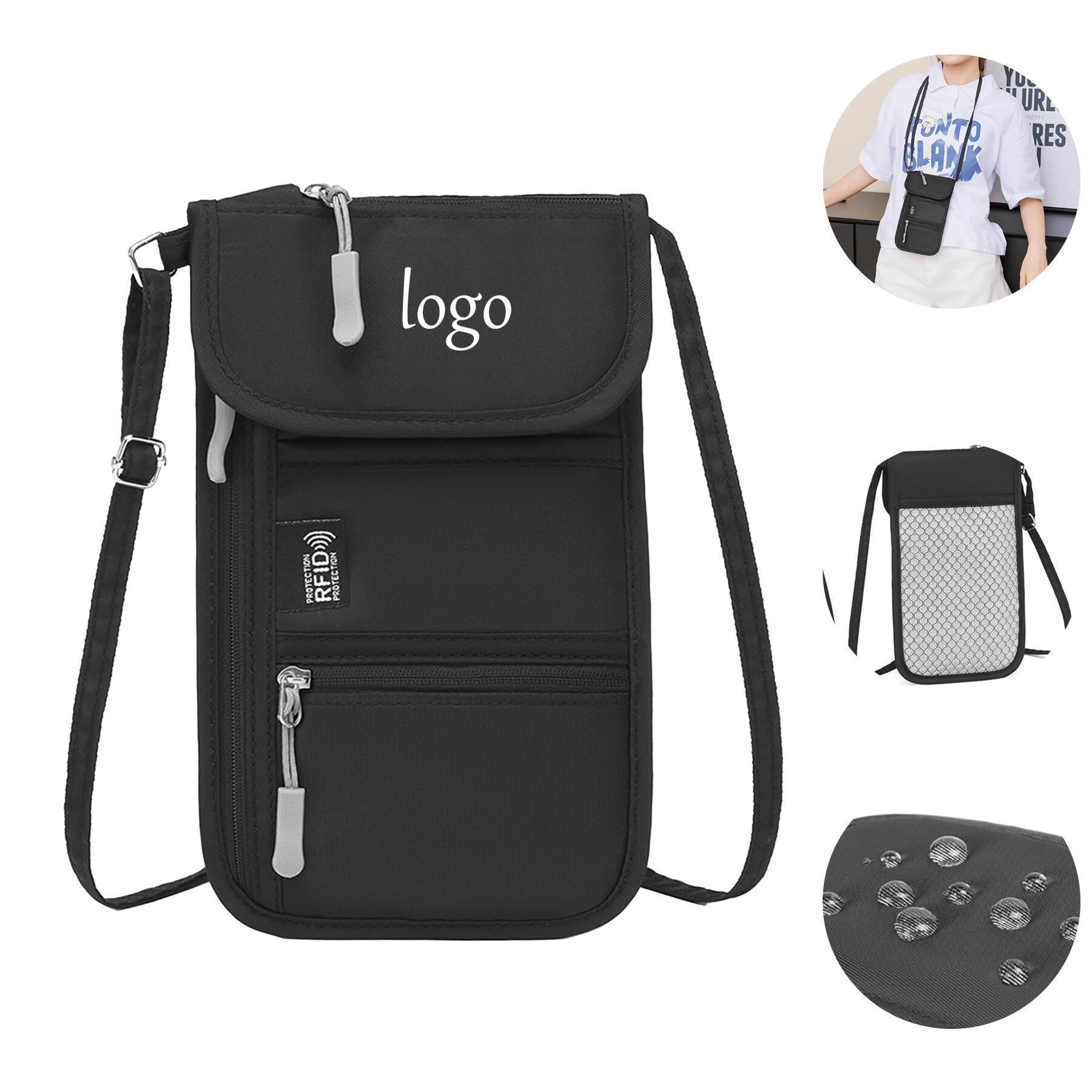 RFID Blocking Passport Holder Neck Strap