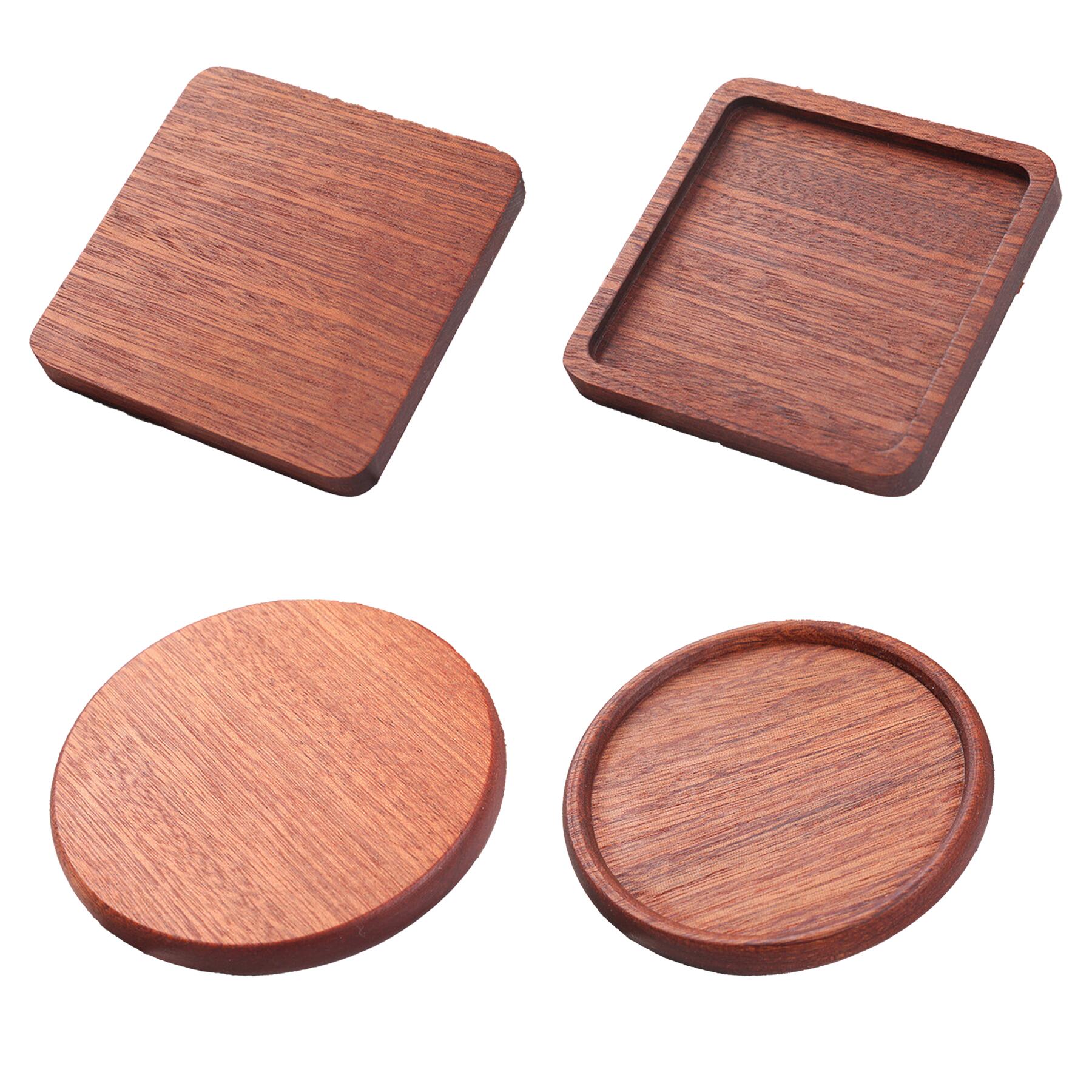 Custom Logo Wooden Drink Coasters