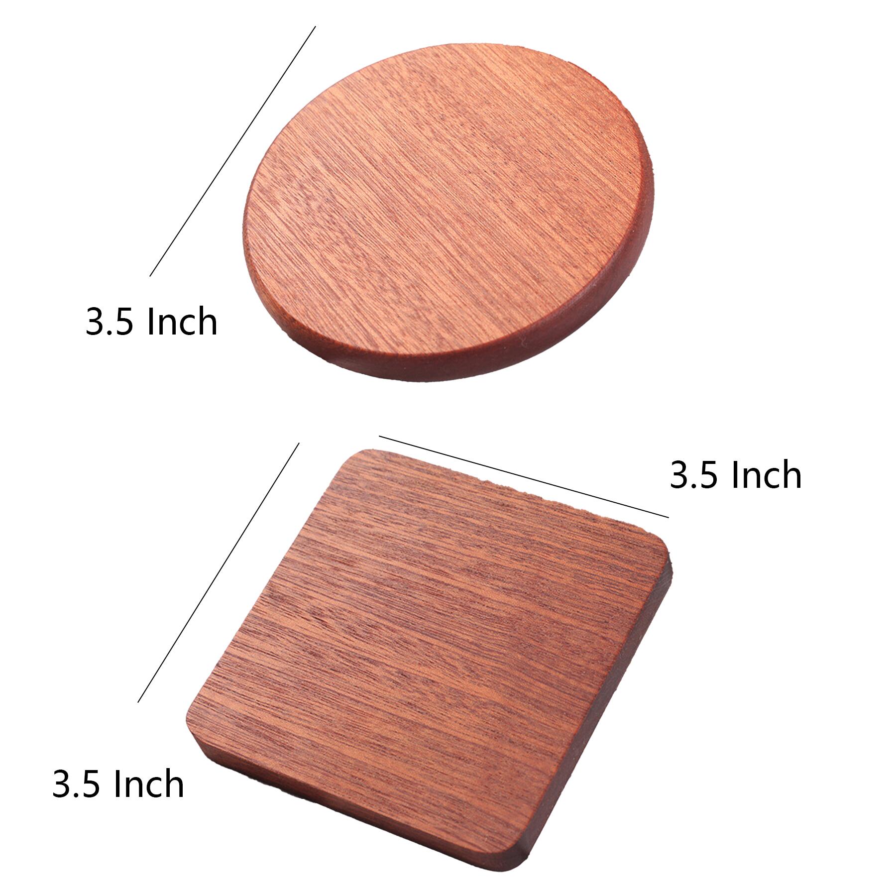Custom Logo Wooden Drink Coasters