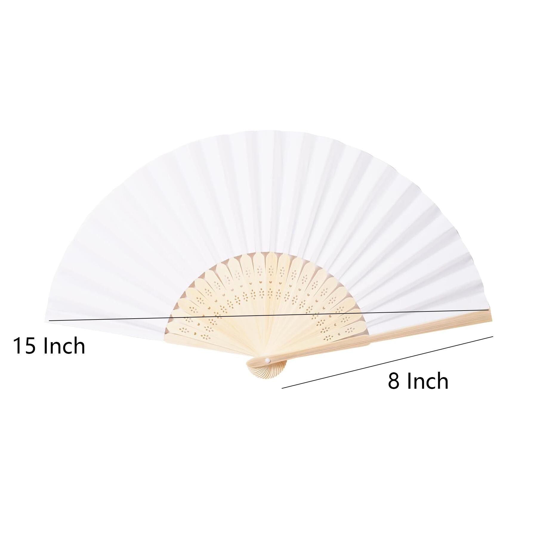Custom Logo Bamboo Folding Cloth Fan