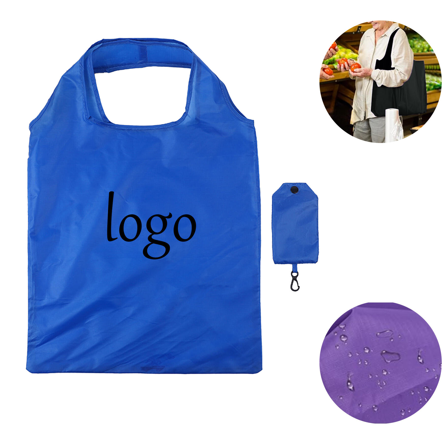 Foldable Reusable Shopping Tote Bag