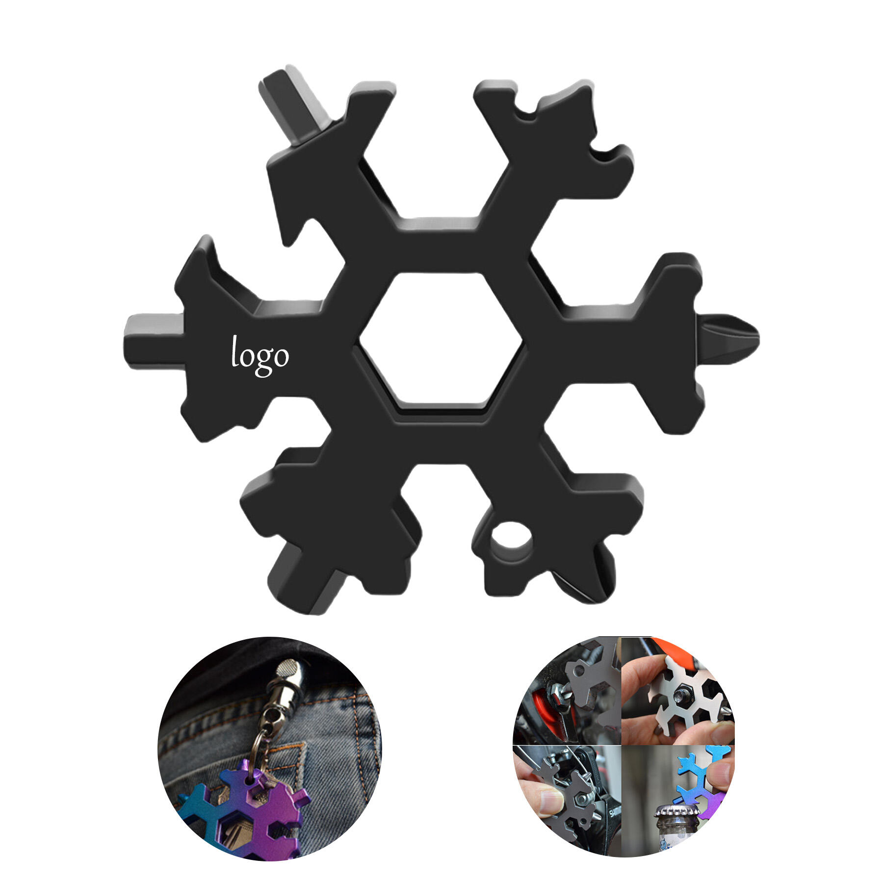 Compact Snowflake Multitool 18 Functions