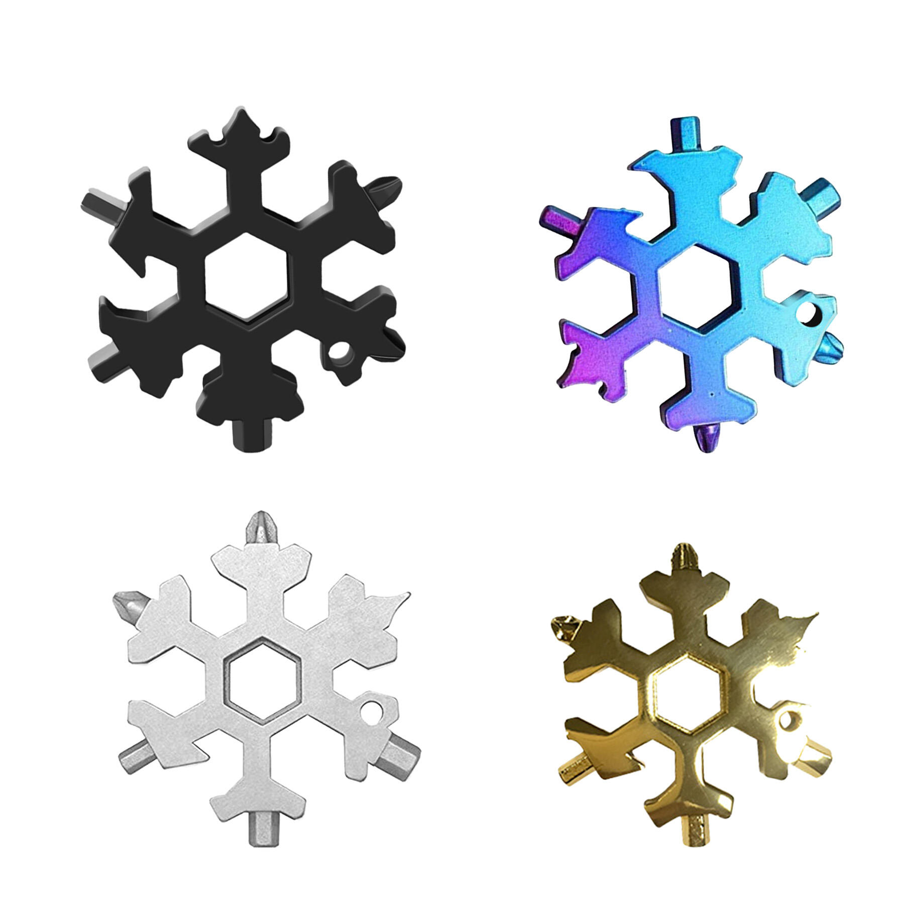 Compact Snowflake Multitool 18 Functions