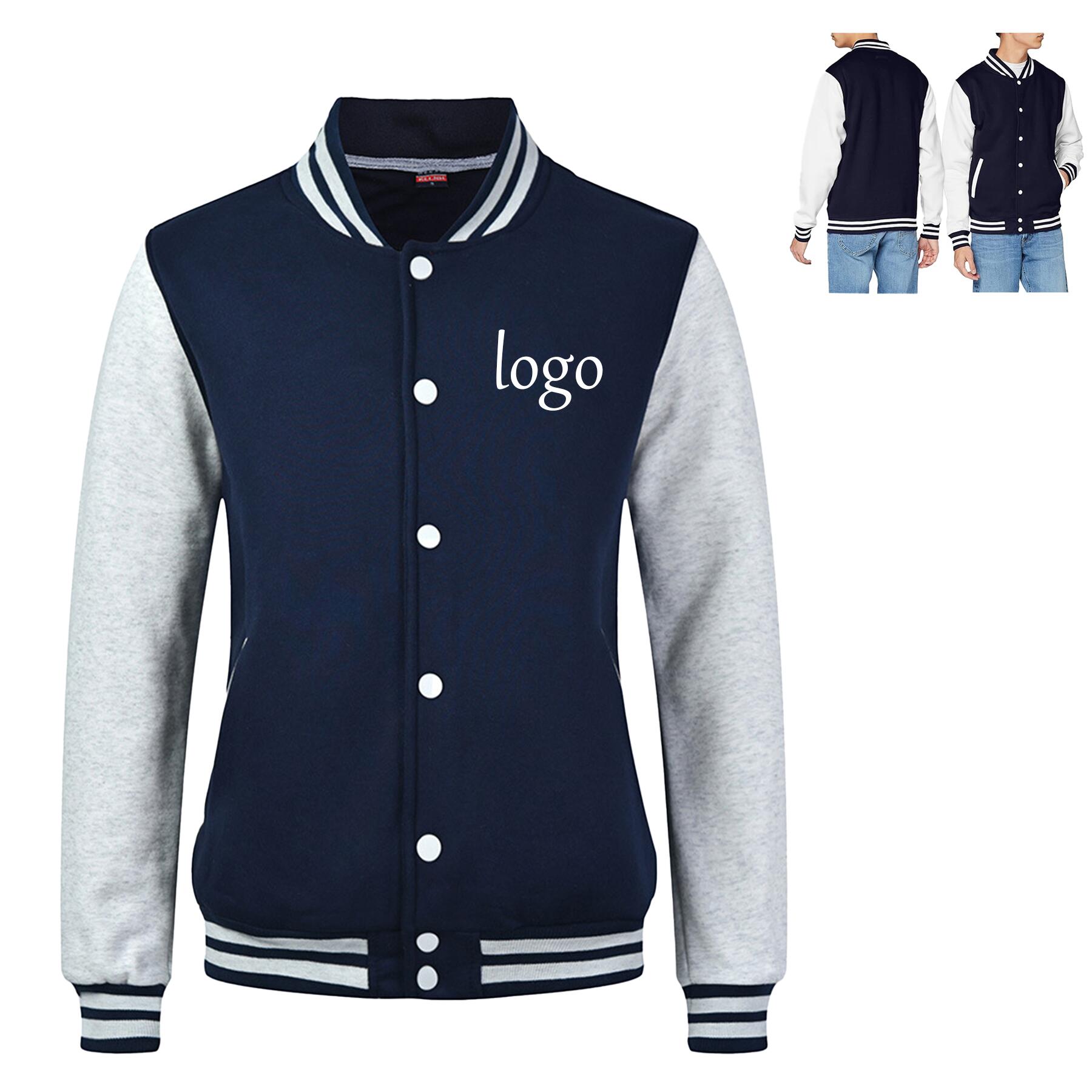 Custom Logo Unisex Baseball Jacket