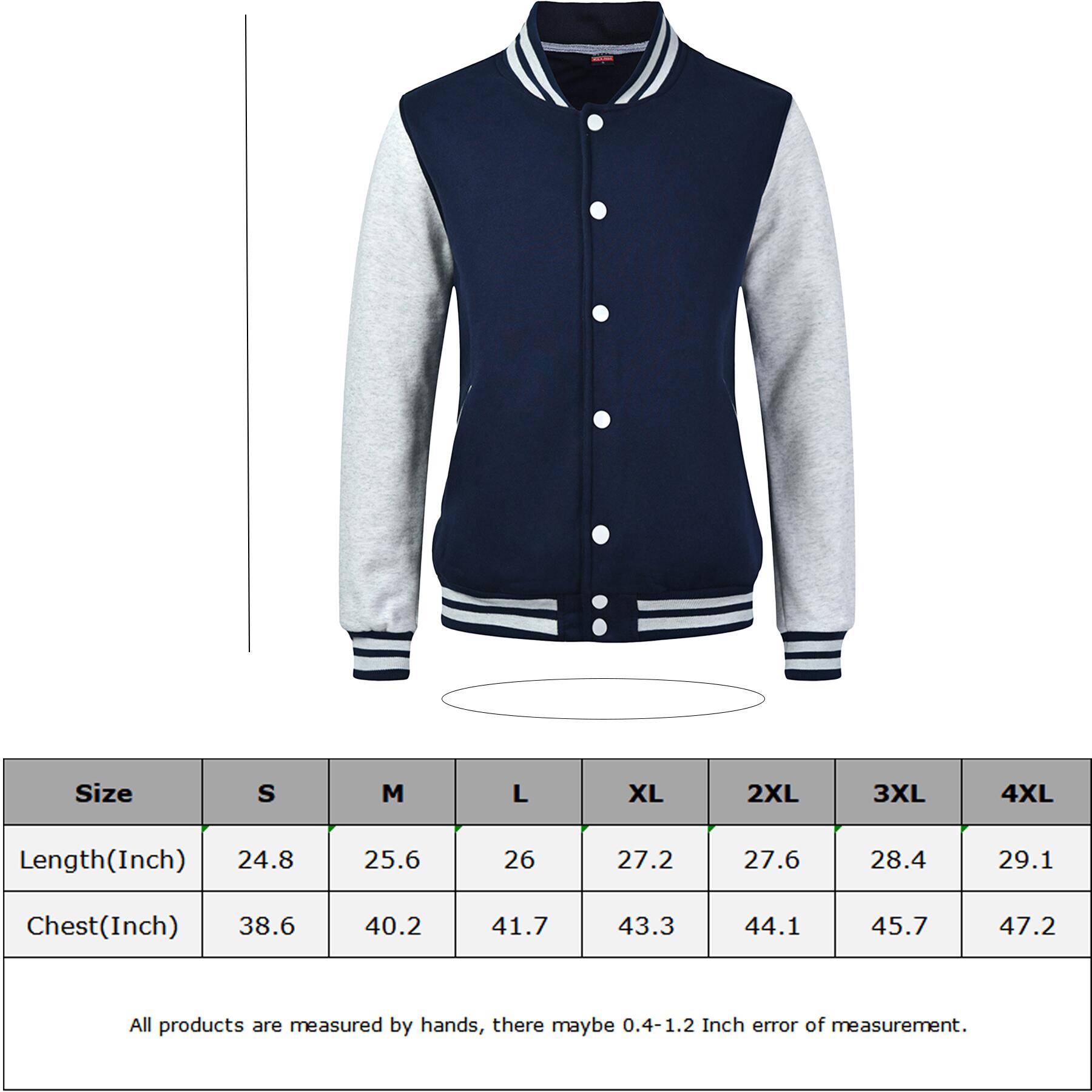 Custom Logo Unisex Baseball Jacket