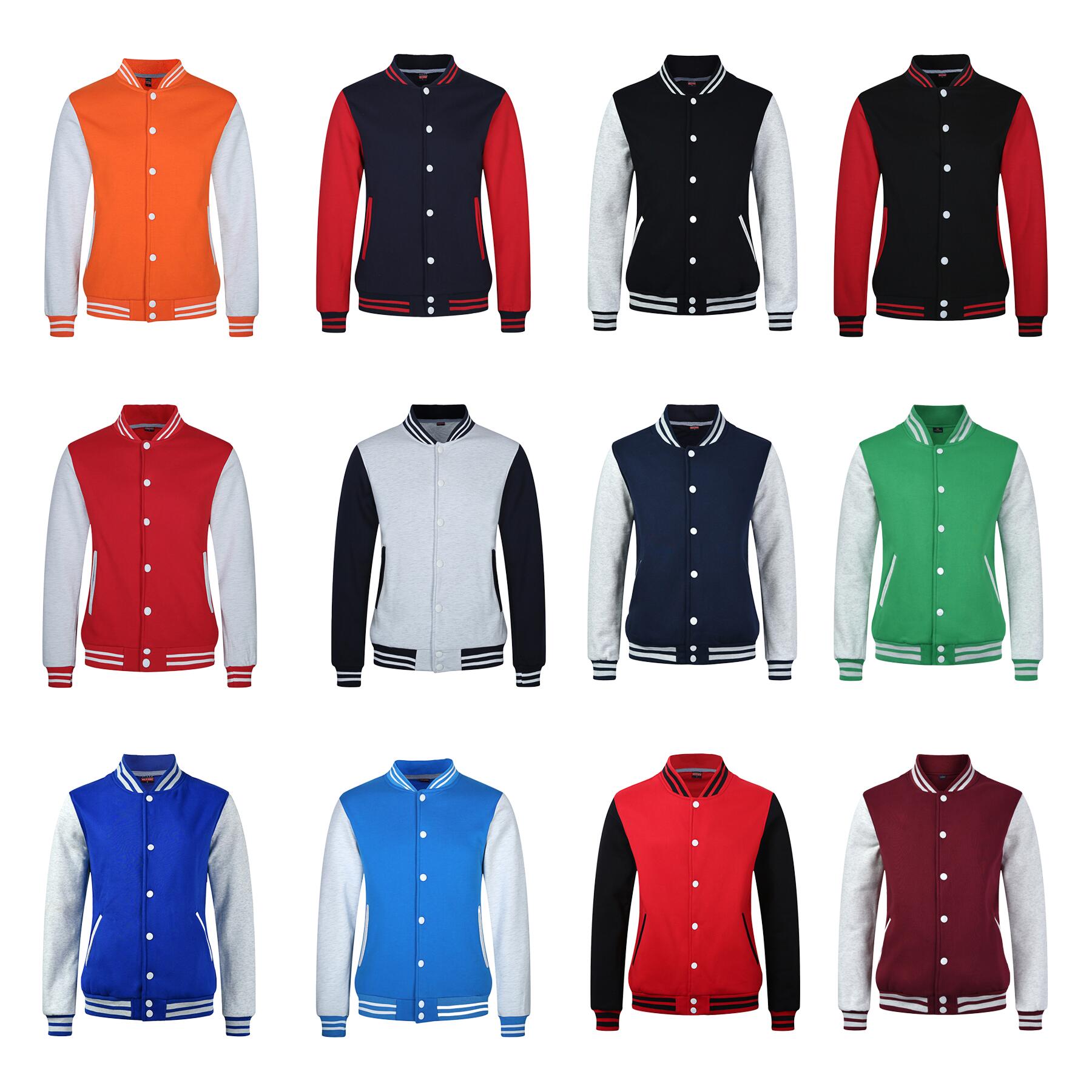 Custom Logo Unisex Baseball Jacket