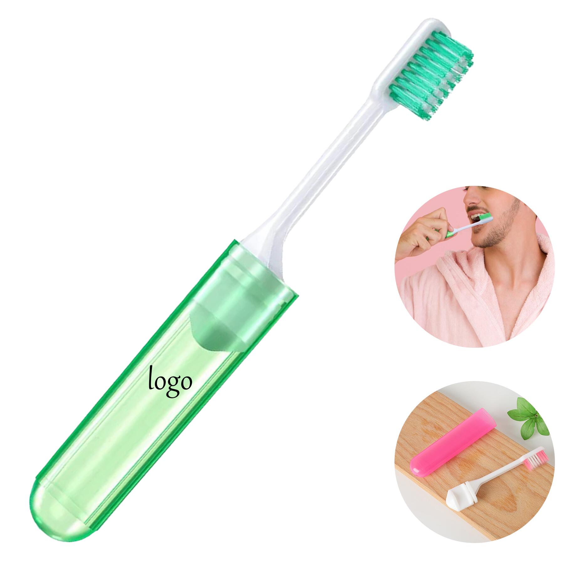 Compact Travel Toothbrush Folds Flat