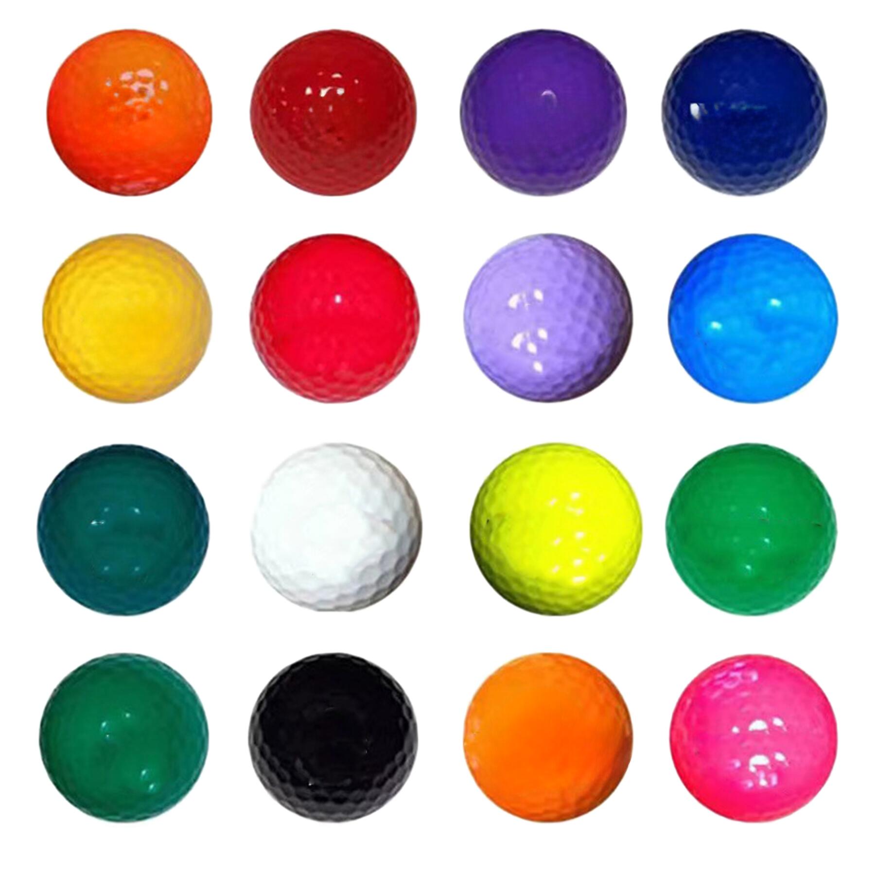 Bright Colorful Mini Golf Balls