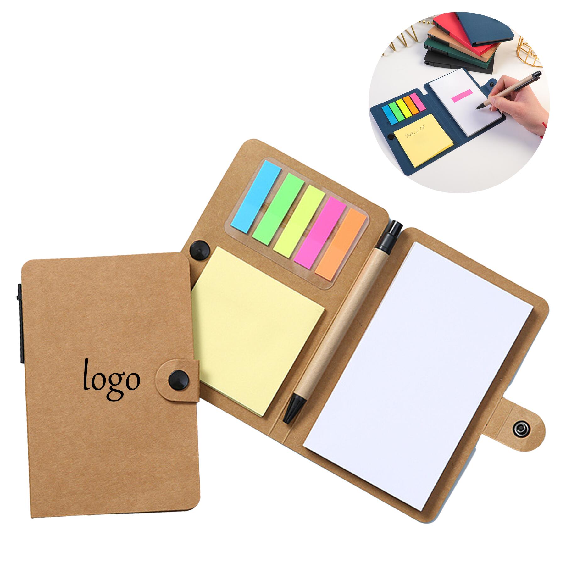 Memo Notepad Pen Holder Set