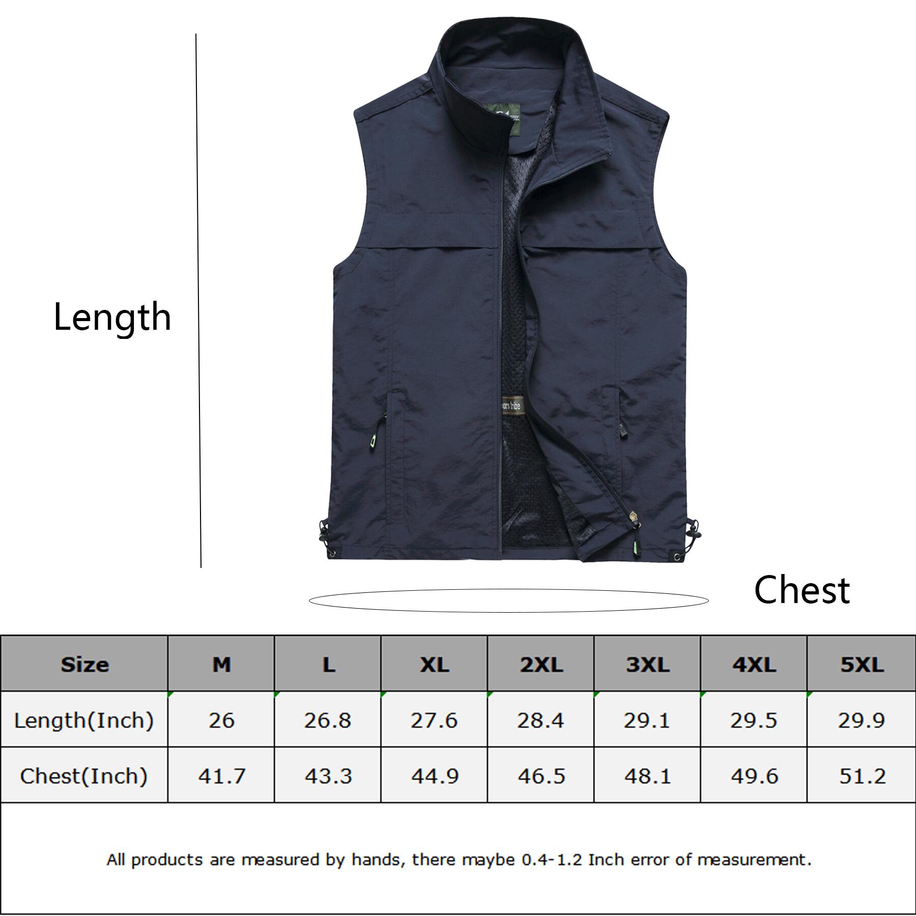 Reversible Zip Vest Outdoor Travel