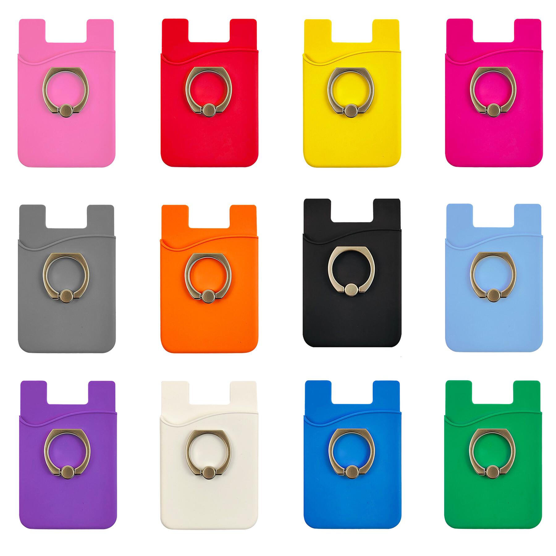 Silicone Phone Wallet Ring Holder