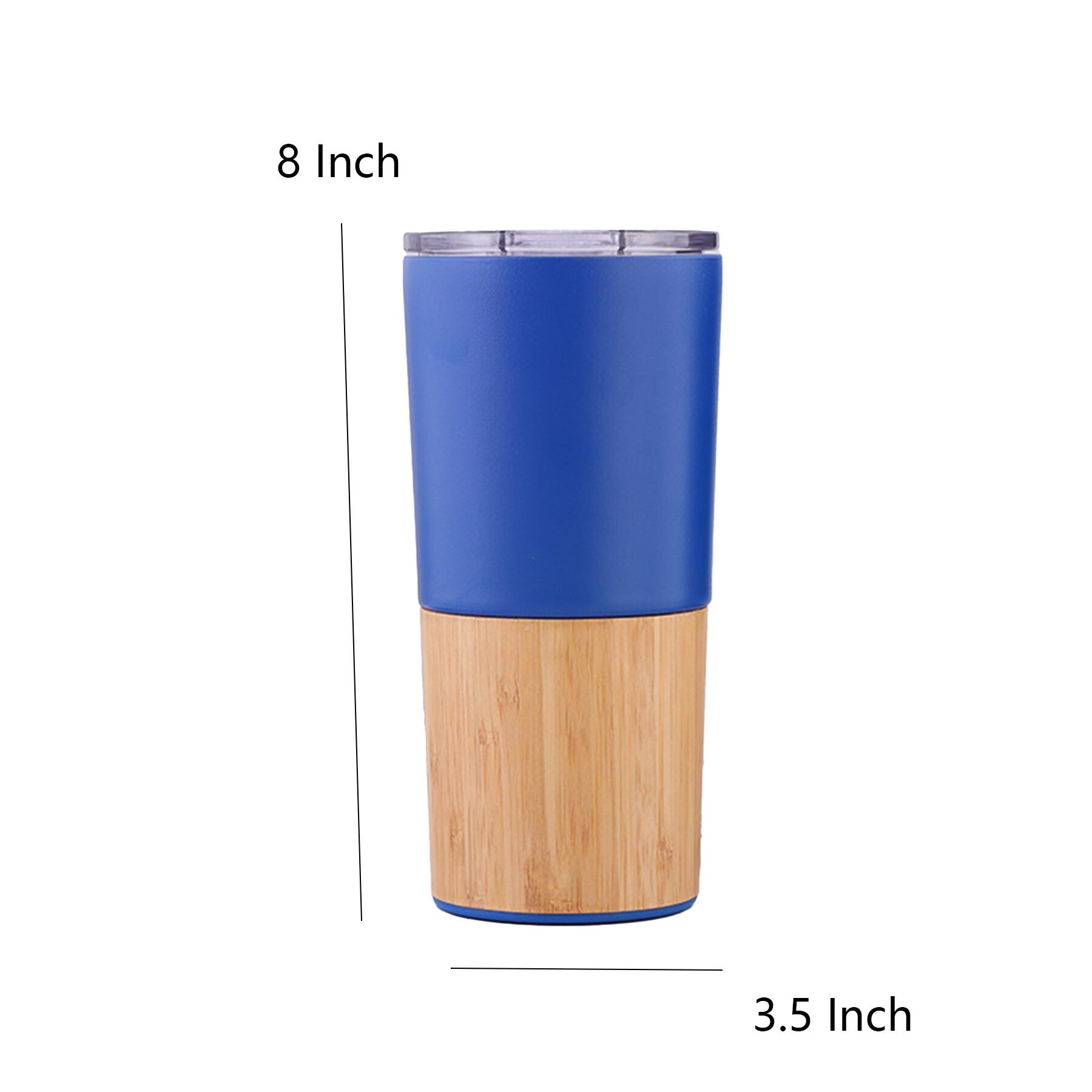 Insulated Bamboo Stainless Steel Travel Mug
