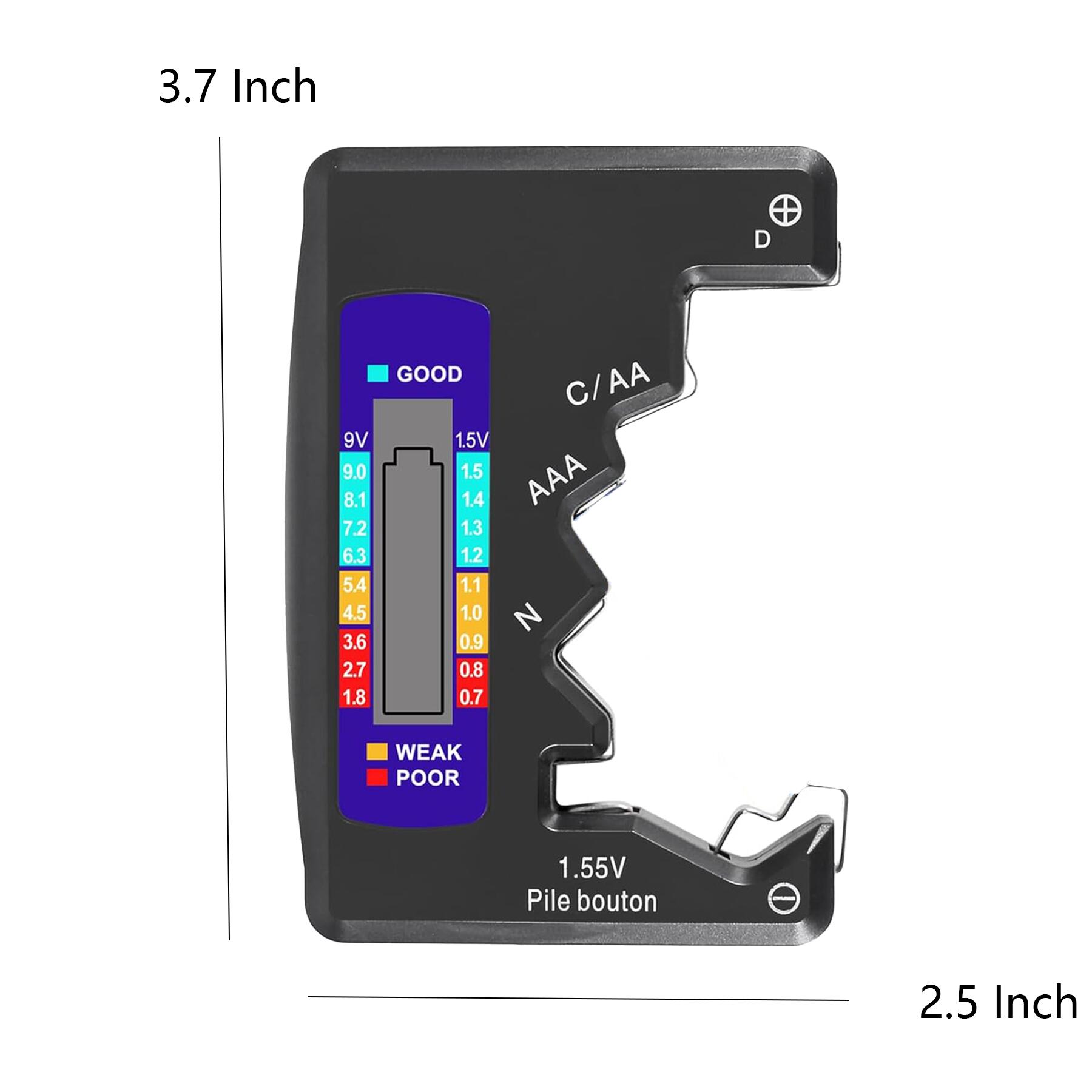 Universal Battery Tester LCD Display